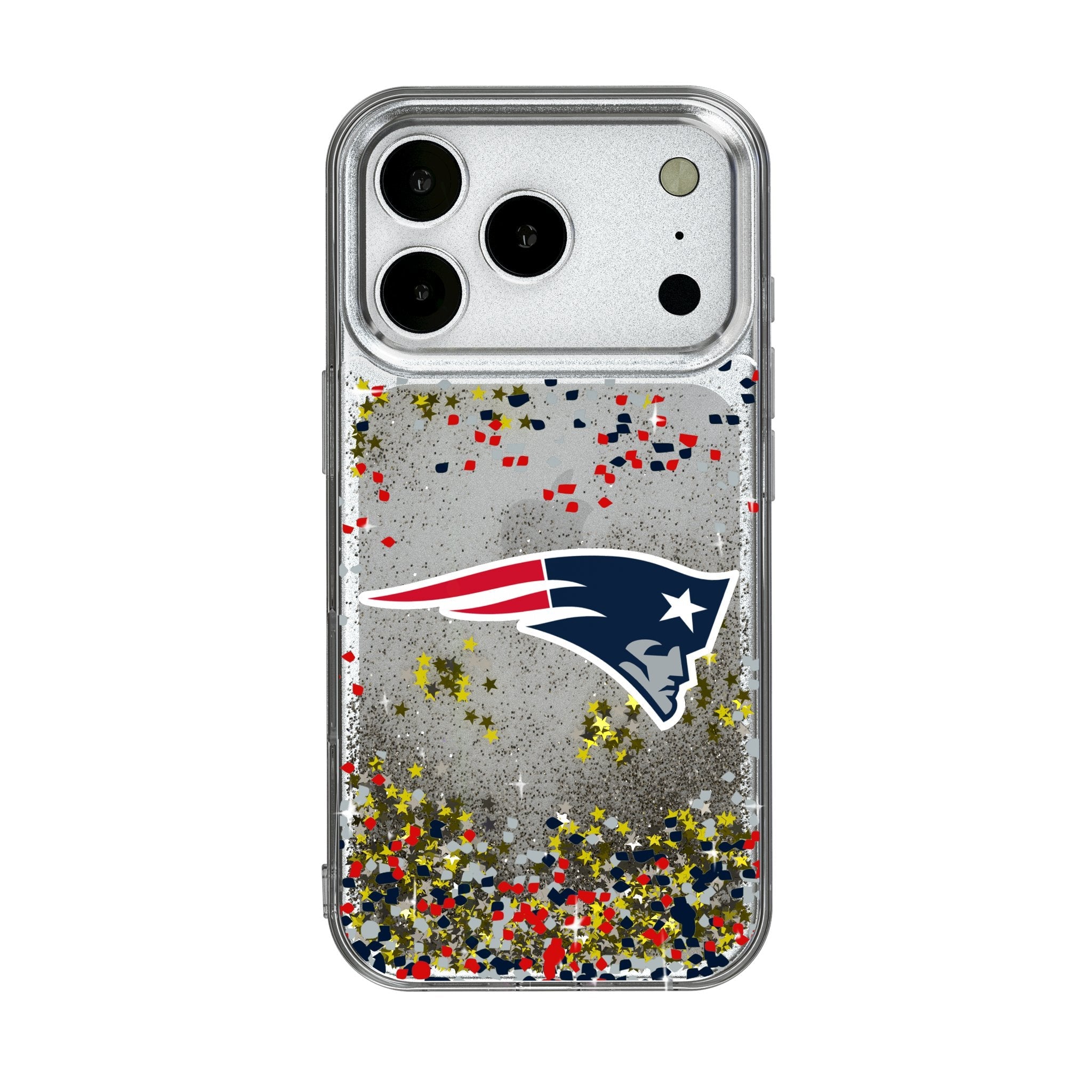 New England Patriots Confetti Glitter Phone Case for Apple iPhone 17 Series 1