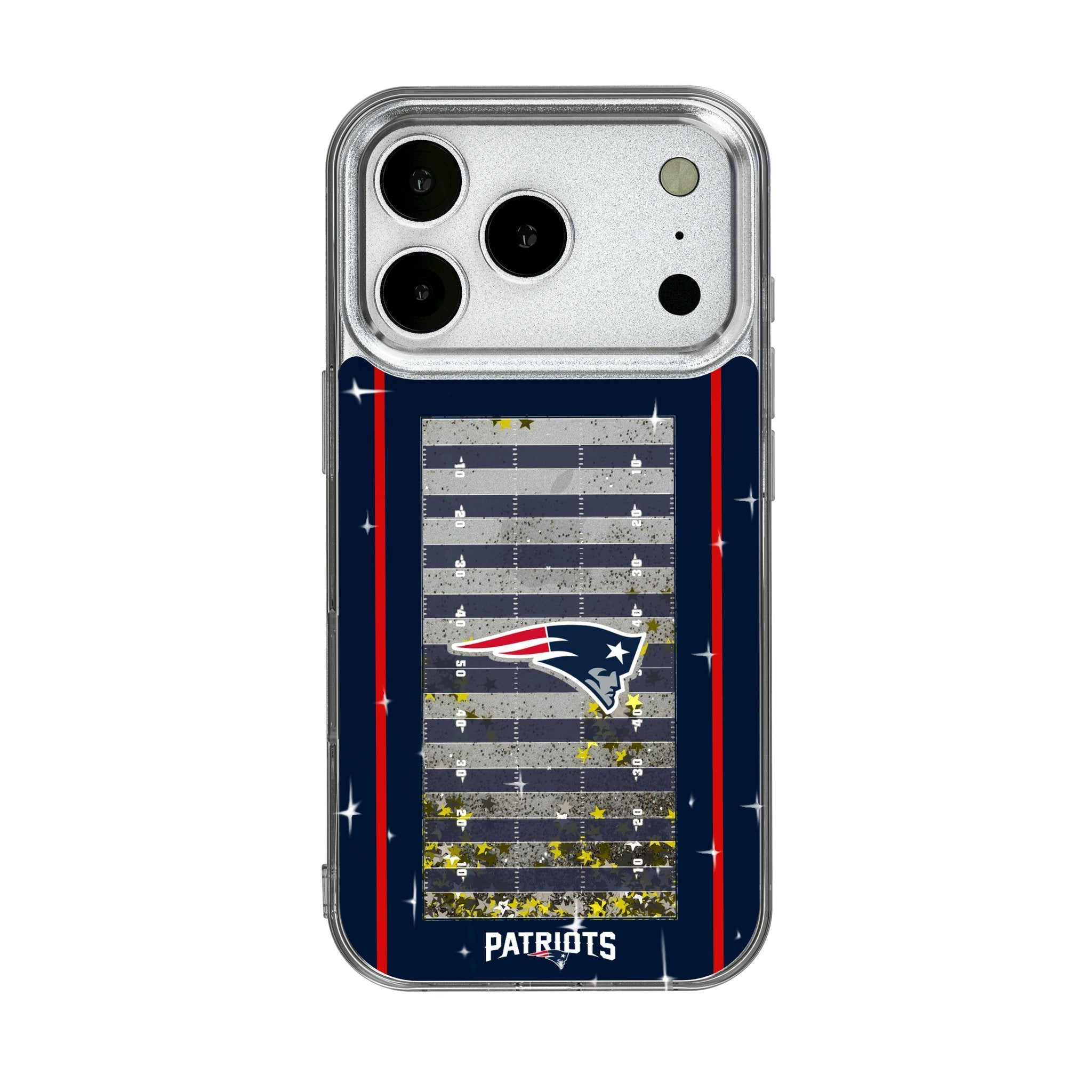 New England Patriots Field Glitter Phone Case for Apple iPhone 17 Series 1