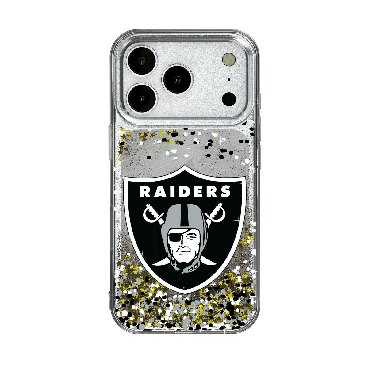 Las Vegas Raiders Confetti Glitter Phone Case for Apple iPhone 17 Series 1