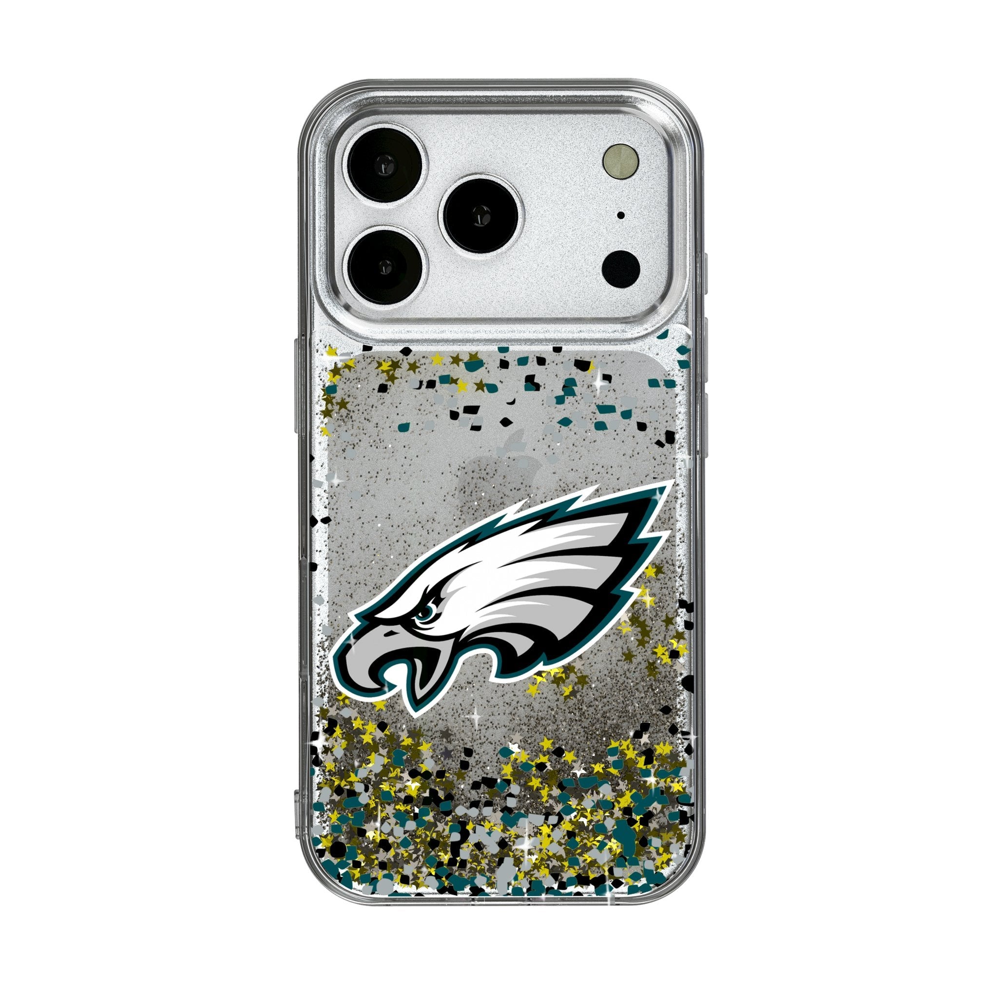 Philadelphia Eagles Confetti Glitter Phone Case for Apple iPhone 17 Series 1