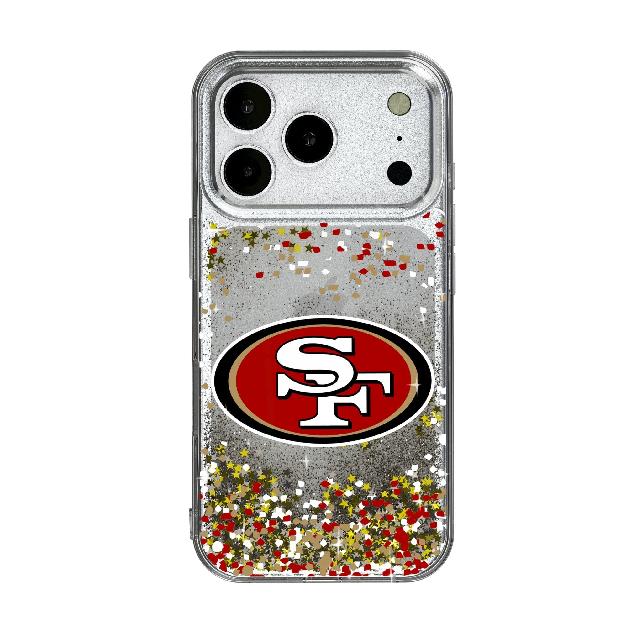 San Francisco 49ers Confetti Glitter Phone Case for Apple iPhone 17 Series