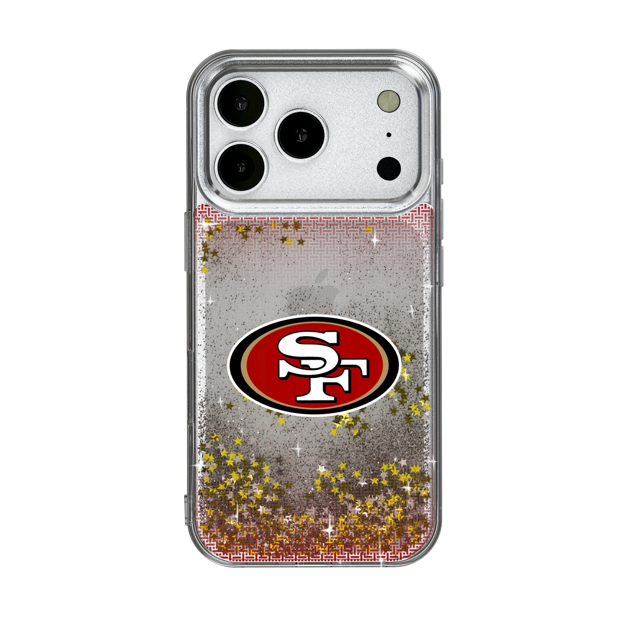 San Francisco 49ers Linen Glitter Phone Case for Apple iPhone 17 Series