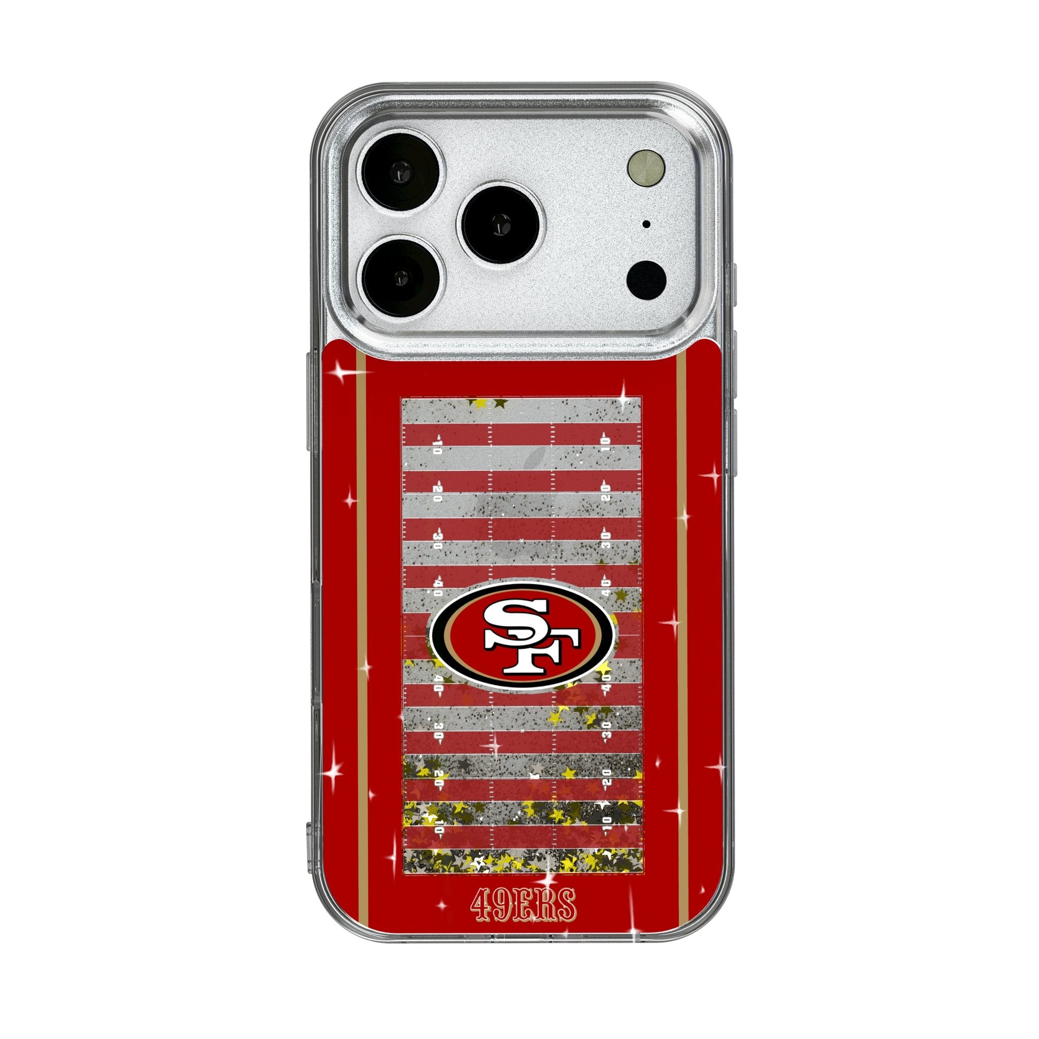 San Francisco 49ers Field Glitter Phone Case for Apple iPhone 17 Series 1