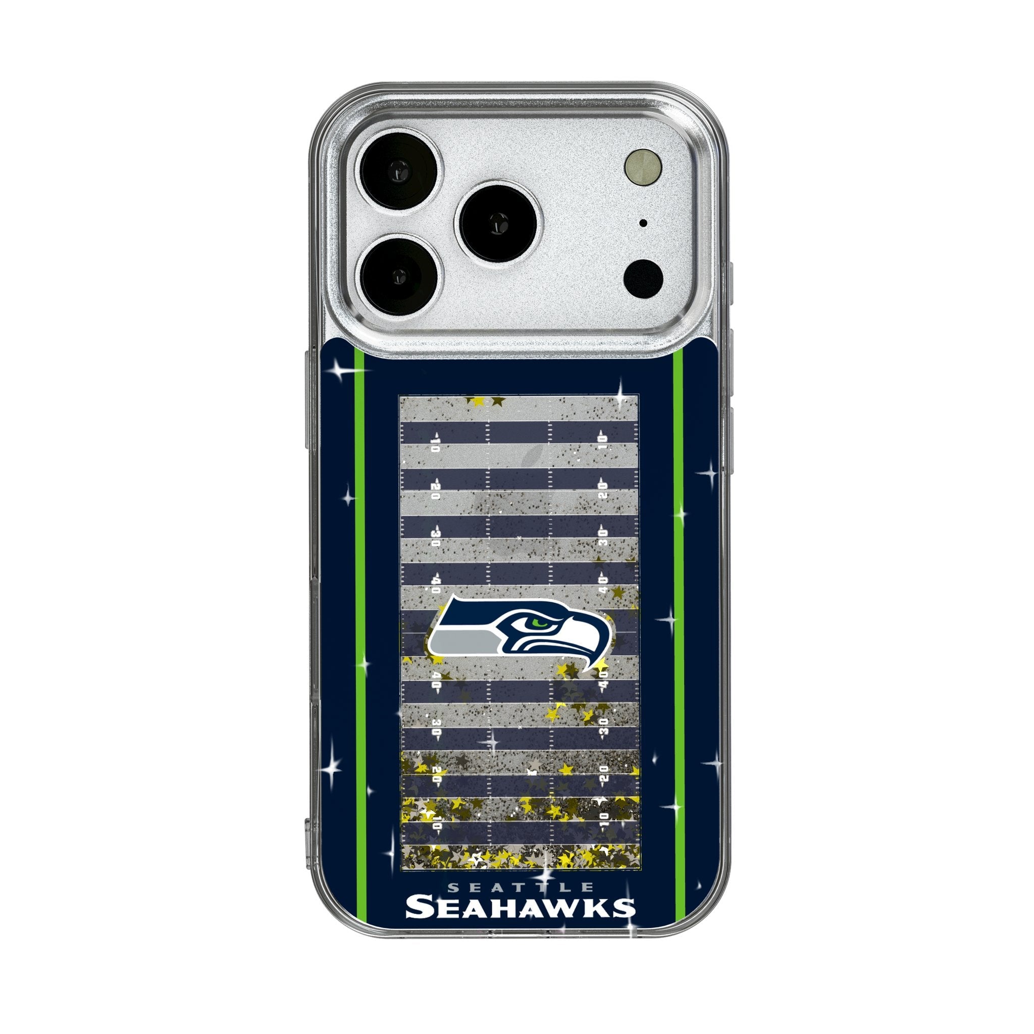 Seattle Seahawks Field Glitter Phone Case for Apple iPhone 17 Series