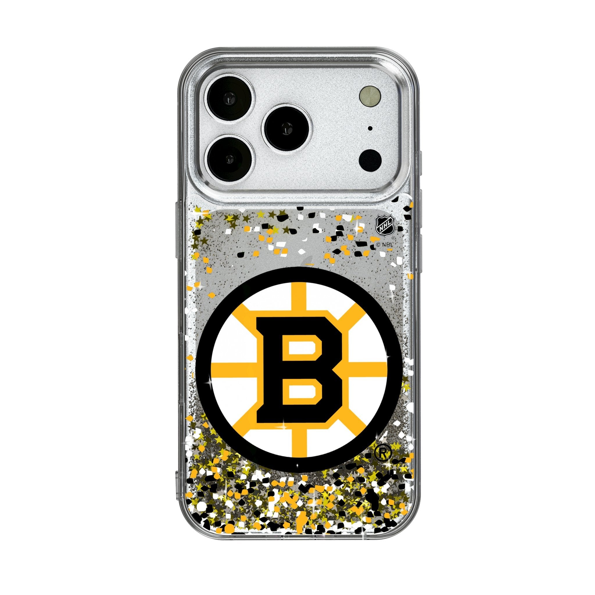 Boston Bruins Confetti Glitter Phone Case for Apple iPhone 17 Series