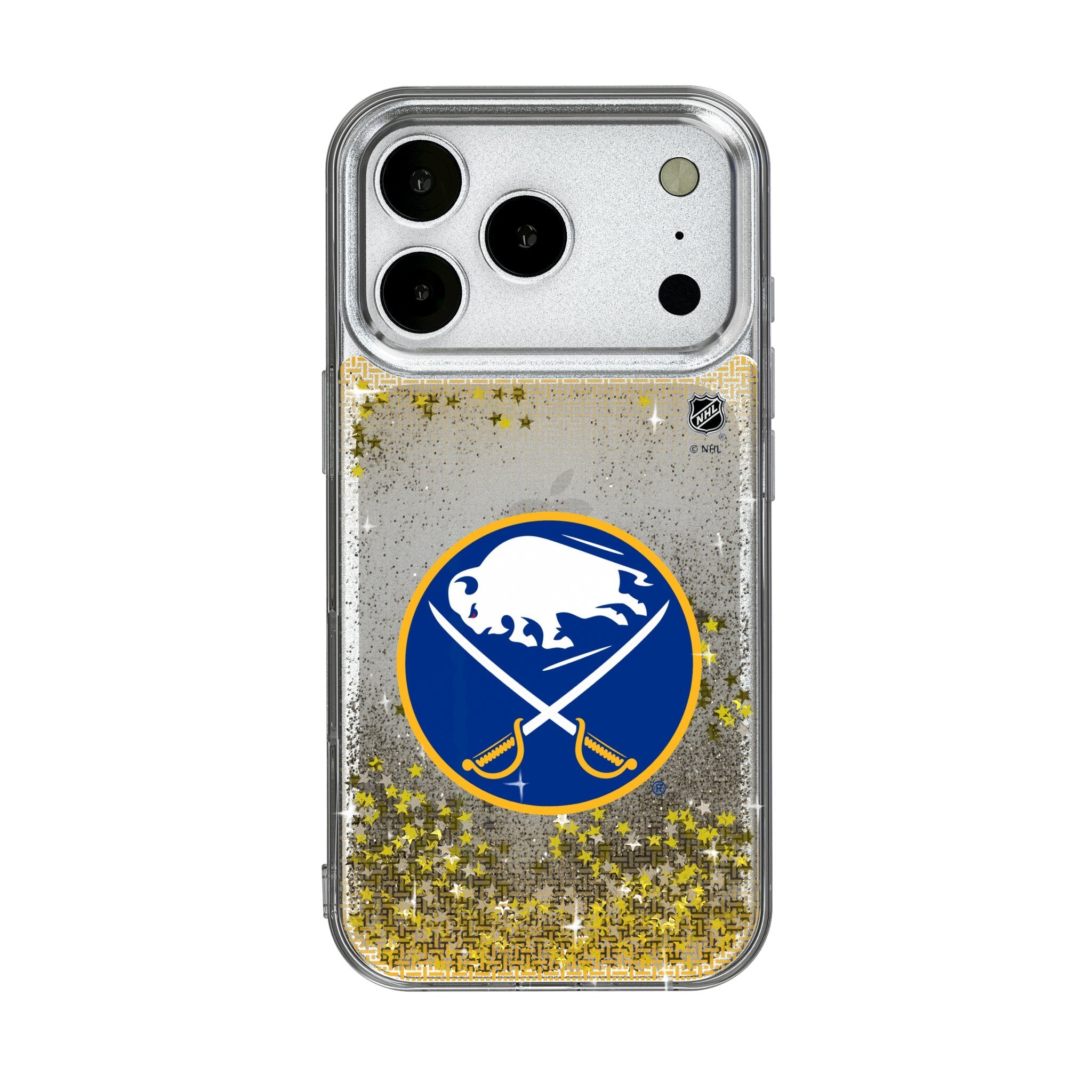 Buffalo Sabres Linen Glitter Phone Case for Apple iPhone 17 Series