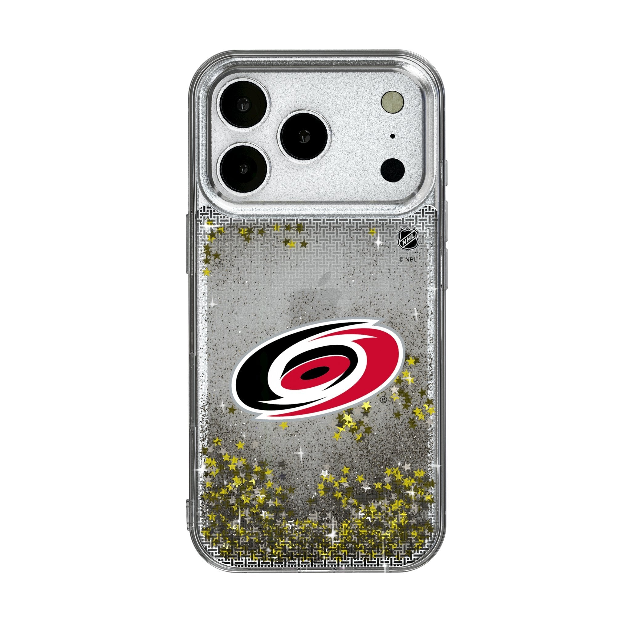 Carolina Hurricanes Linen Glitter Phone Case for Apple iPhone 17 Series