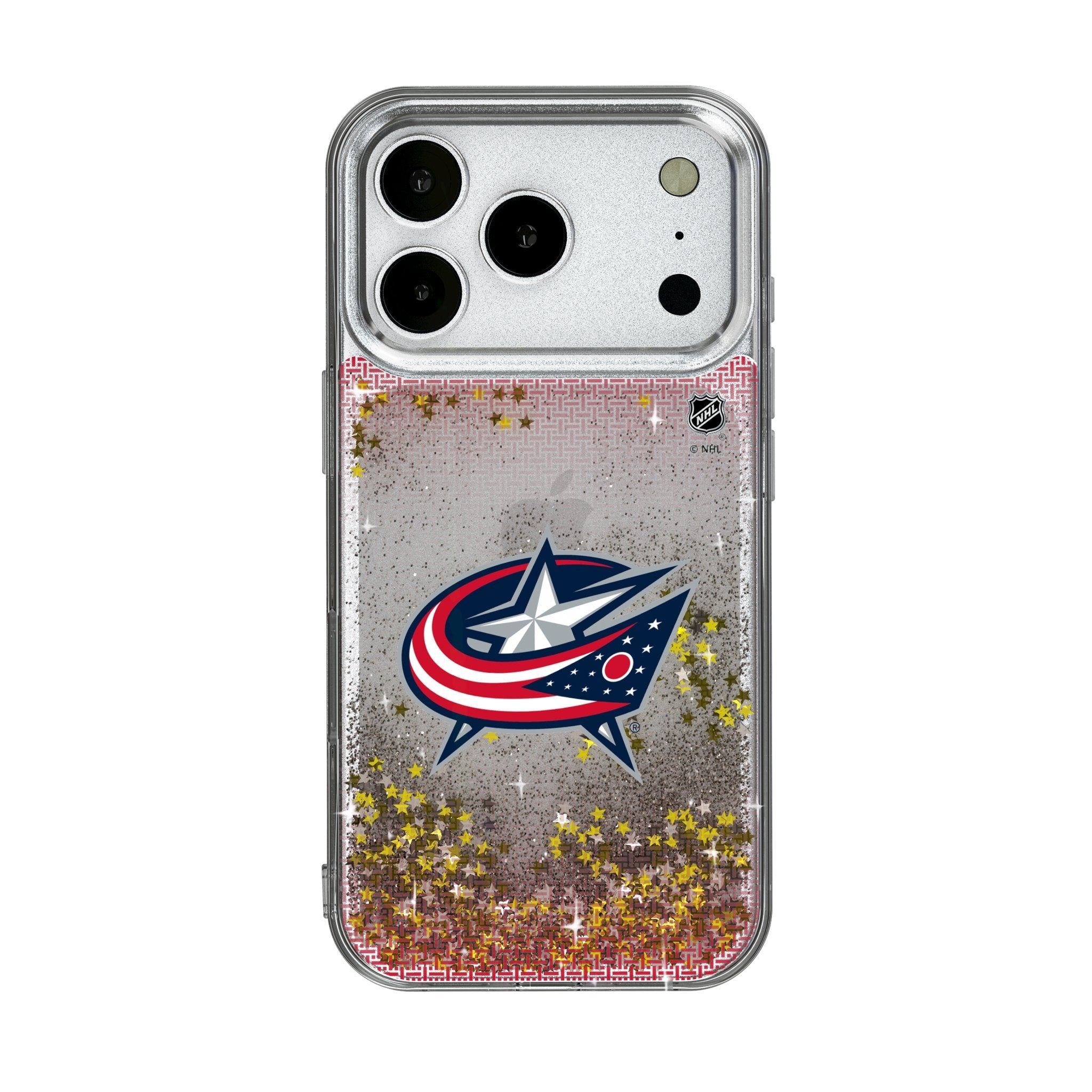 Columbus Blue Jackets Linen Glitter Phone Case for Apple iPhone 17 Series