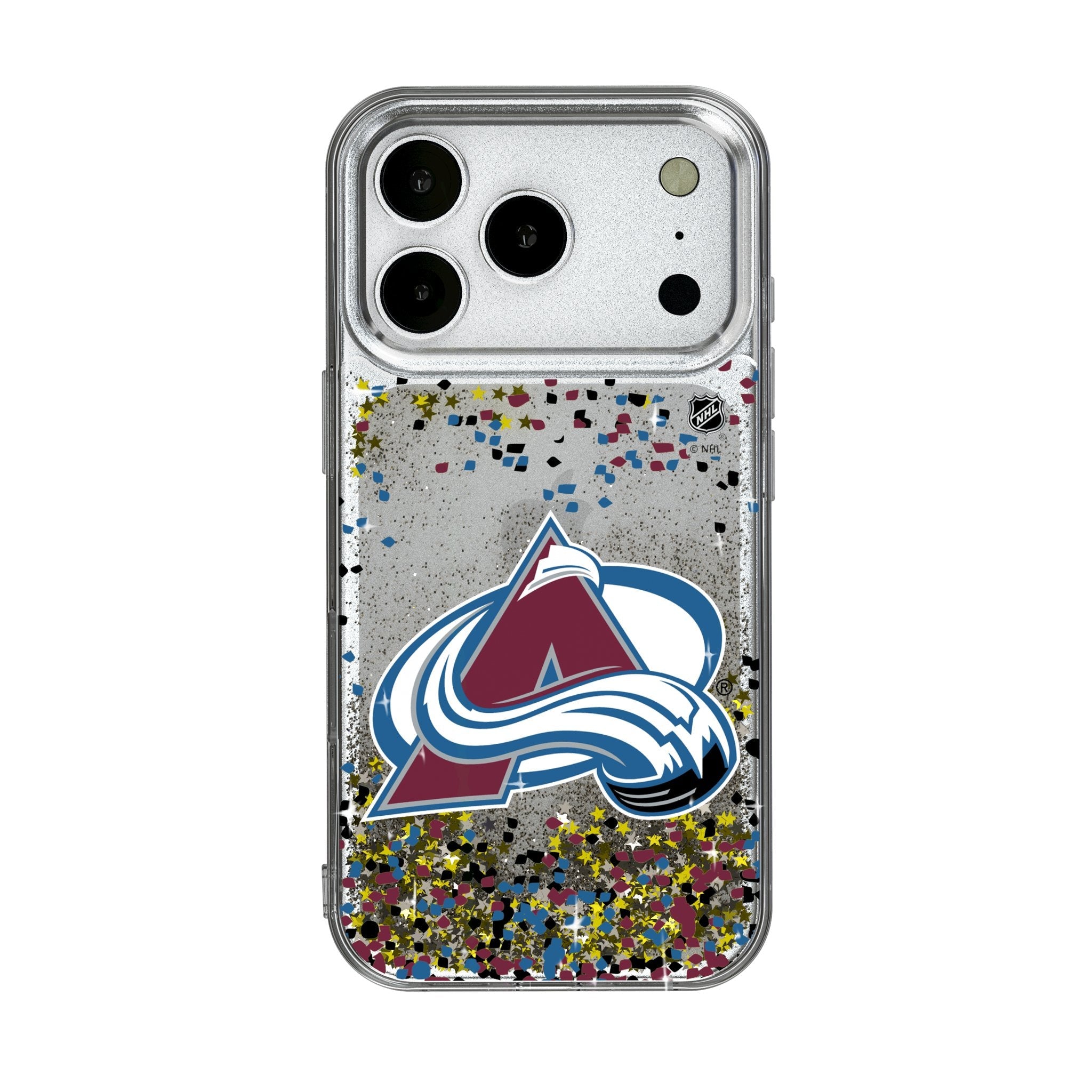 Colorado Avalanche Confetti Glitter Phone Case for Apple iPhone 17 Series