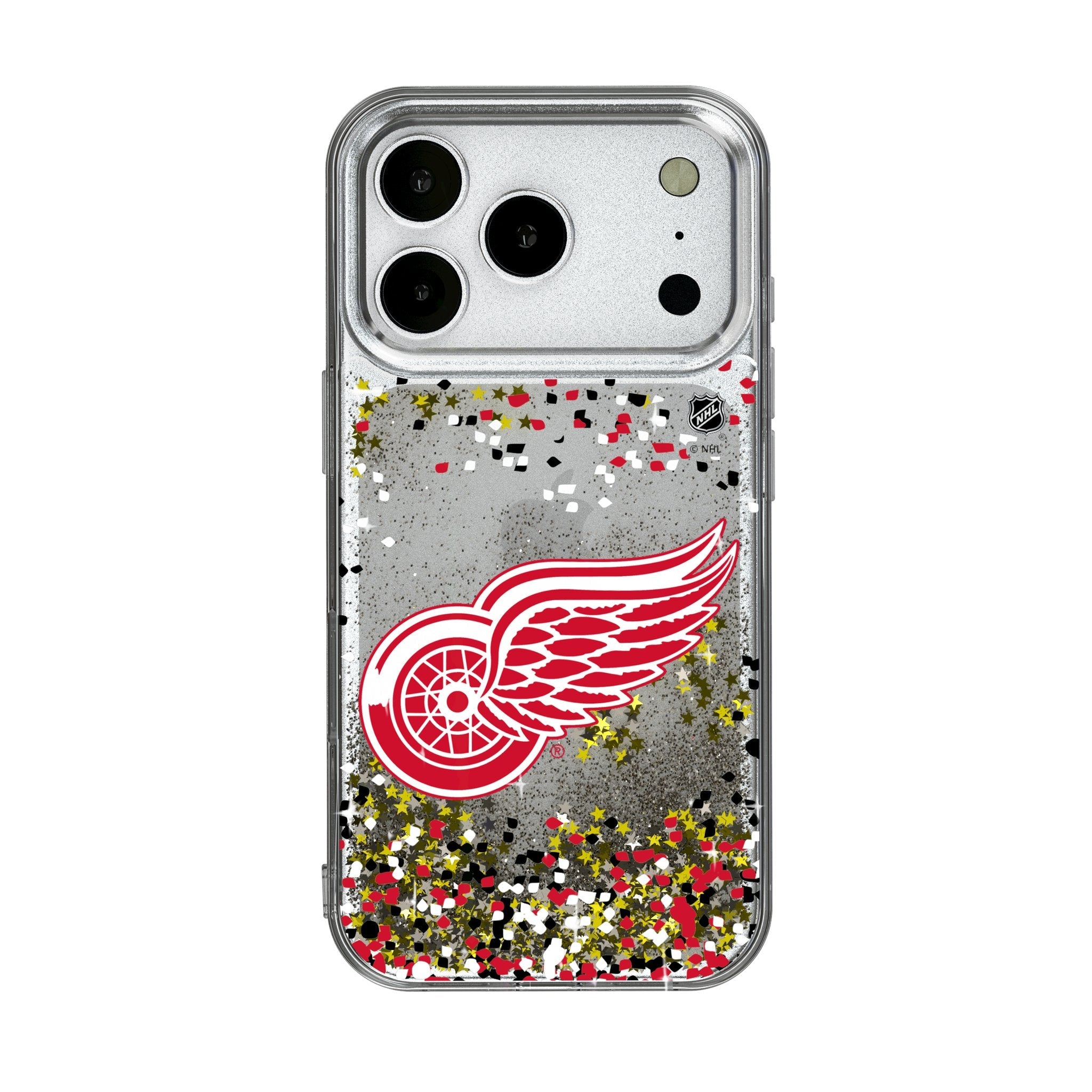 Detroit Red Wings Confetti Glitter Phone Case for Apple iPhone 17 Series