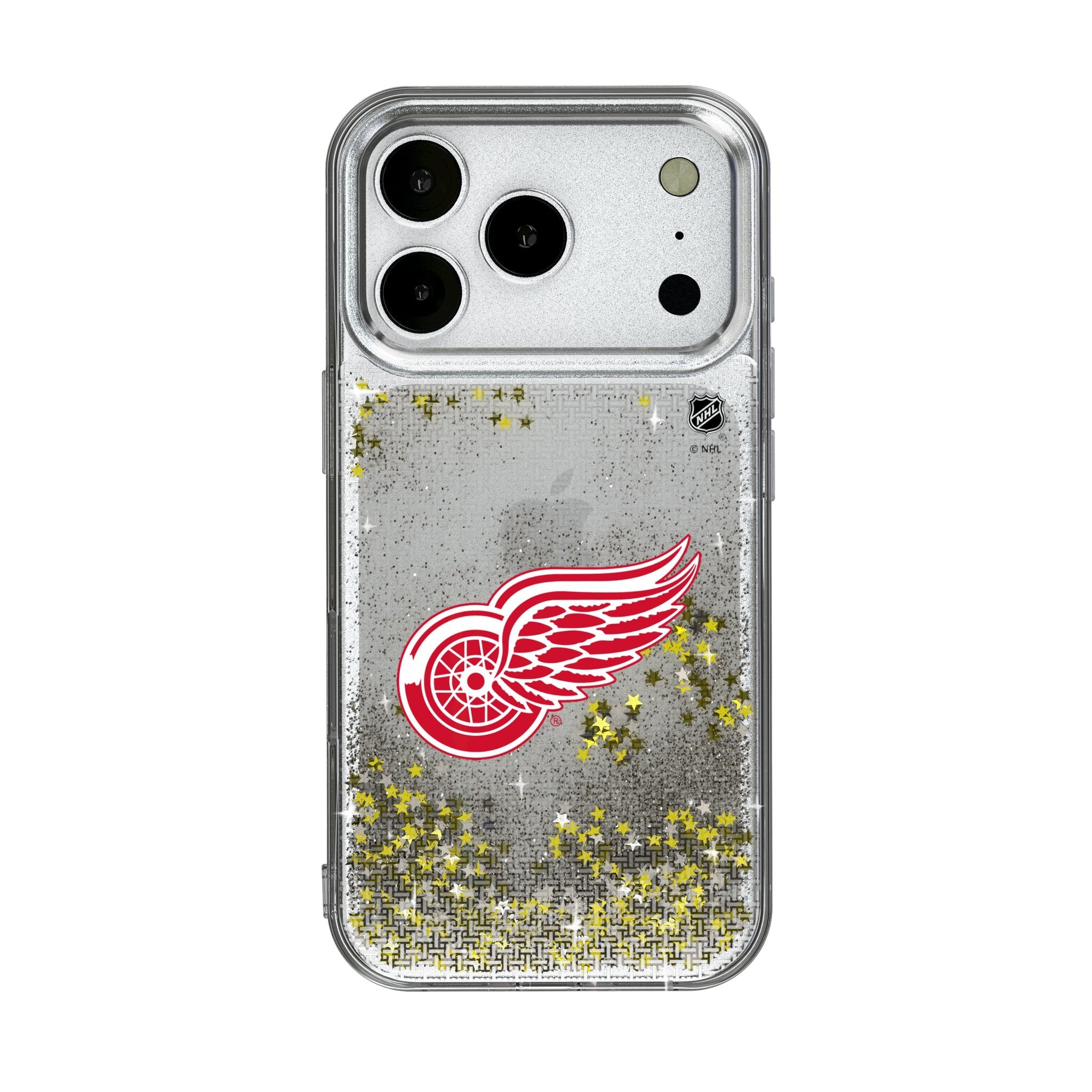 Detroit Red Wings Linen Glitter Phone Case for Apple iPhone 17 Series