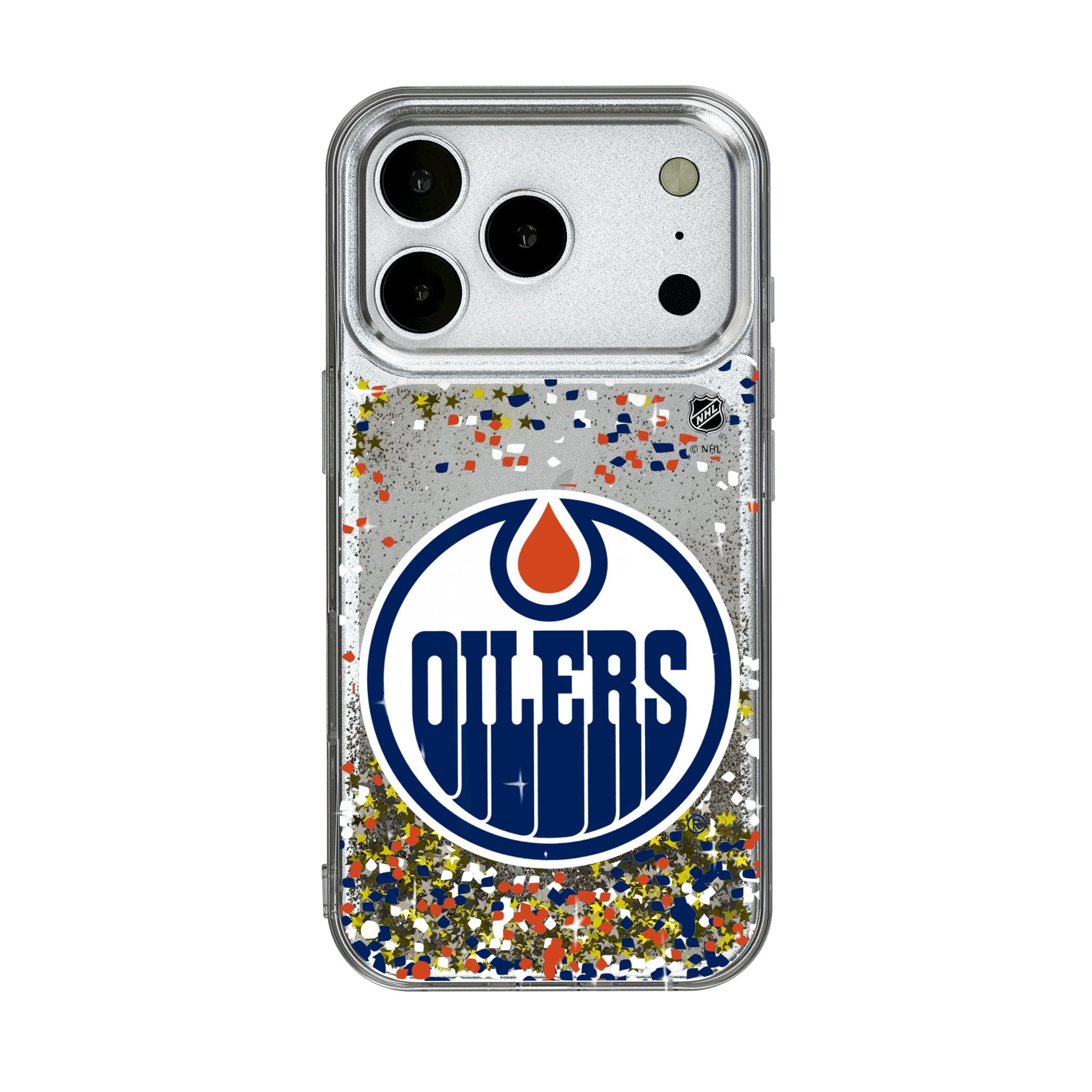 Edmonton Oilers Confetti Glitter Phone Case for Apple iPhone 17 Series