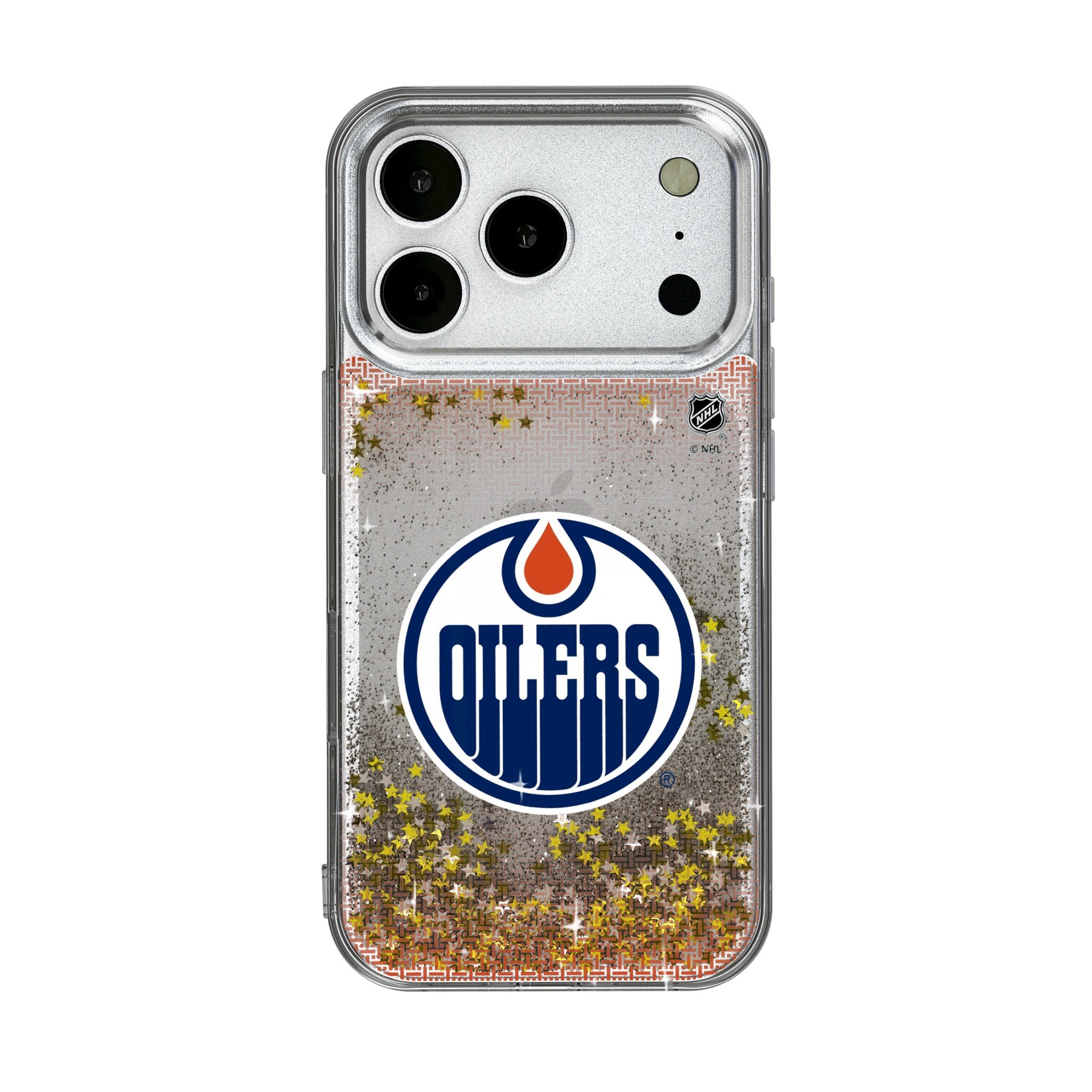 Edmonton Oilers Linen Glitter Phone Case for Apple iPhone 17 Series