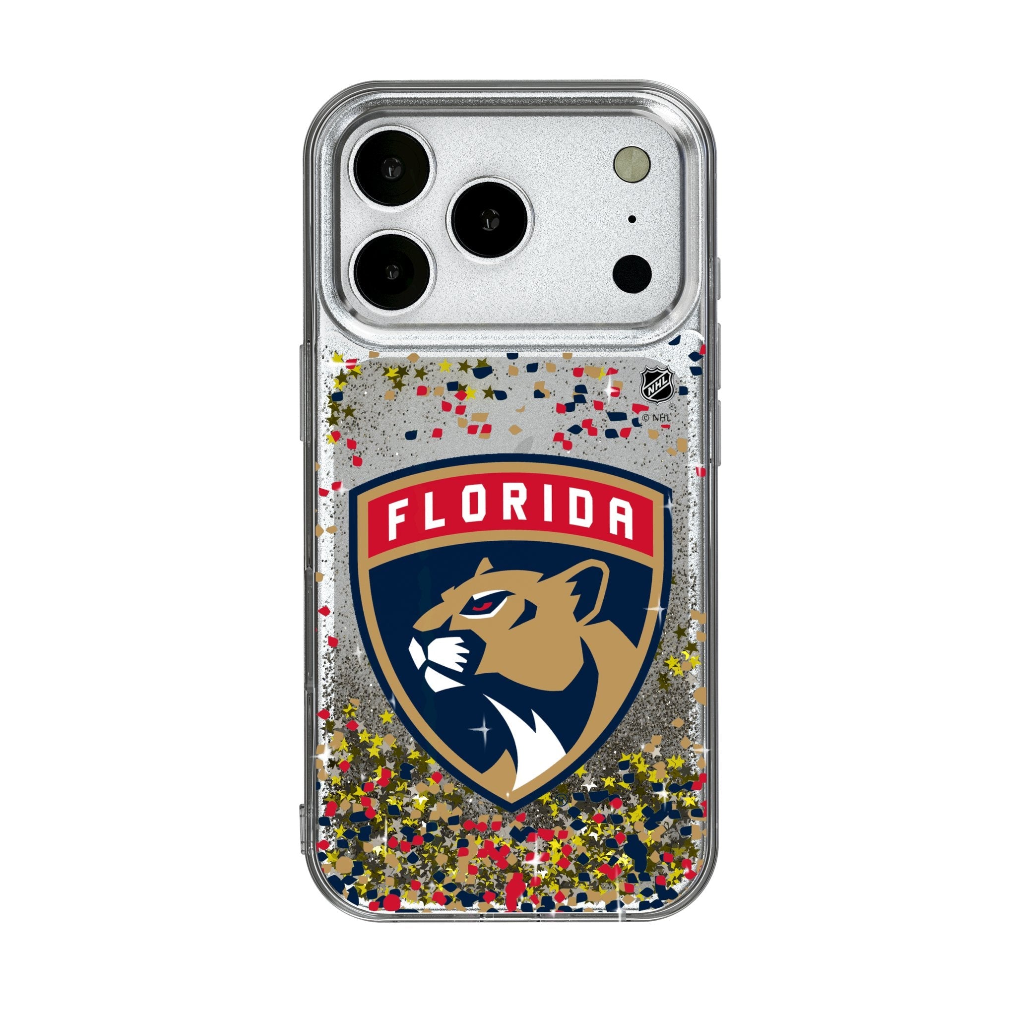 Florida Panthers Confetti Glitter Phone Case for Apple iPhone 17 Series