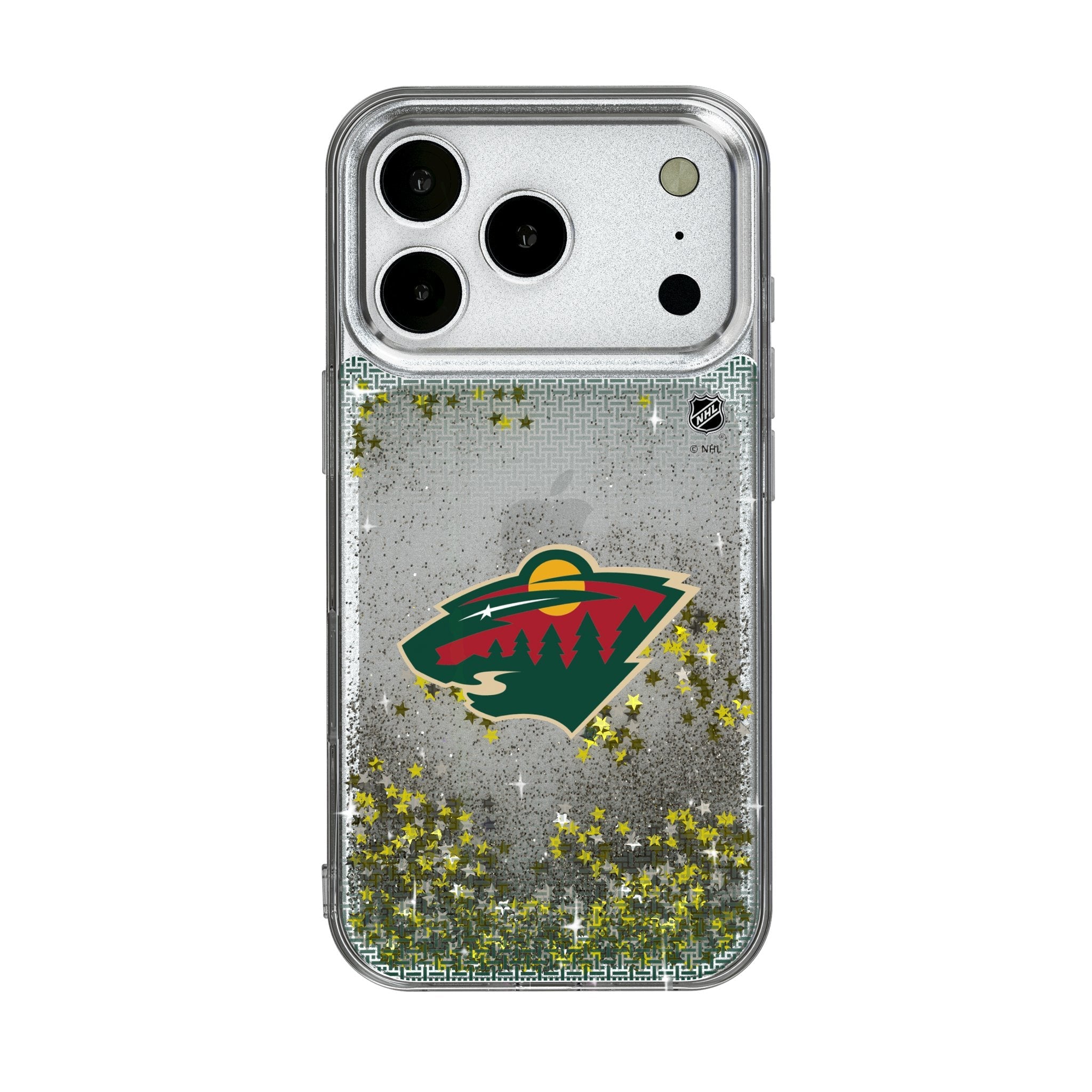 Minnesota Wild Linen Glitter Phone Case for Apple iPhone 17 Series