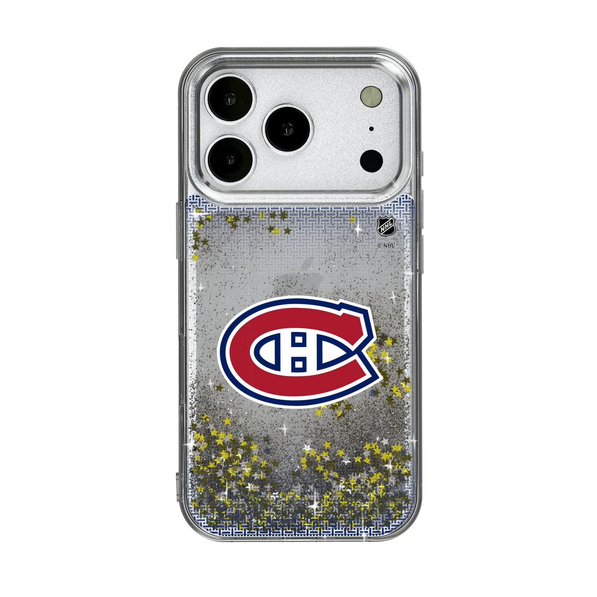 Montreal Canadiens Linen Glitter Phone Case for Apple iPhone 17 Series