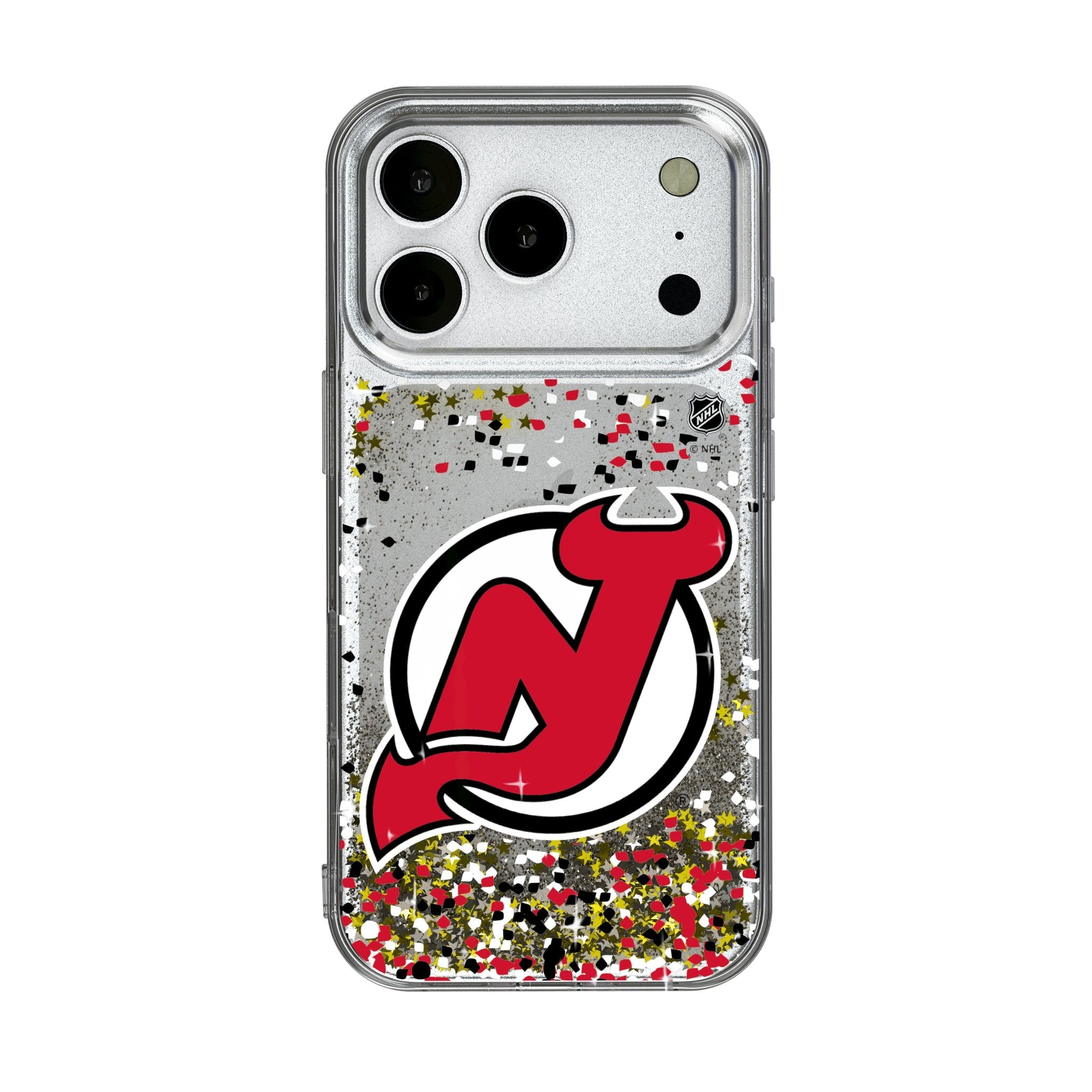 New Jersey Devils Confetti Glitter Phone Case for Apple iPhone 17 Series