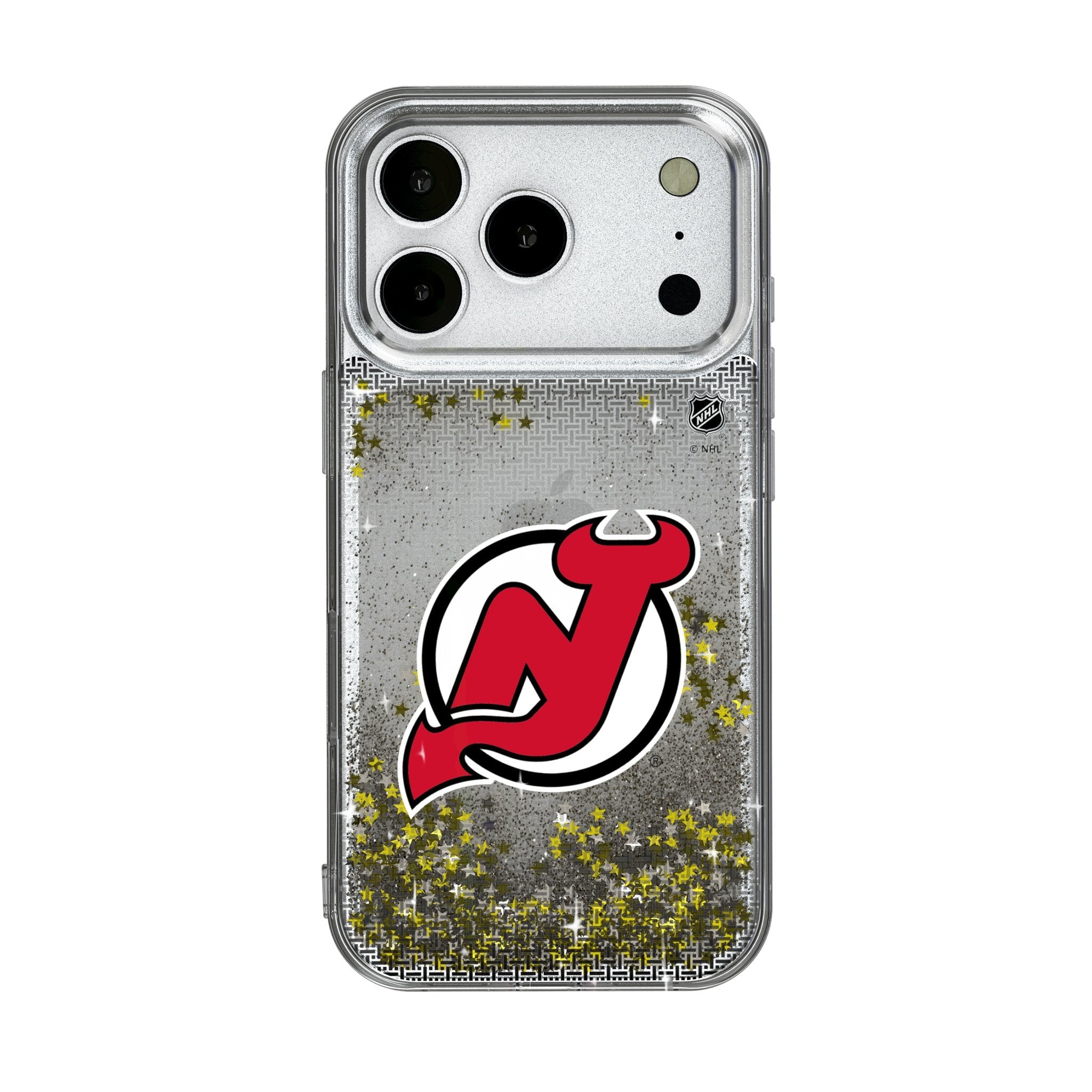 New Jersey Devils Linen Glitter Phone Case for Apple iPhone 17 Series 1