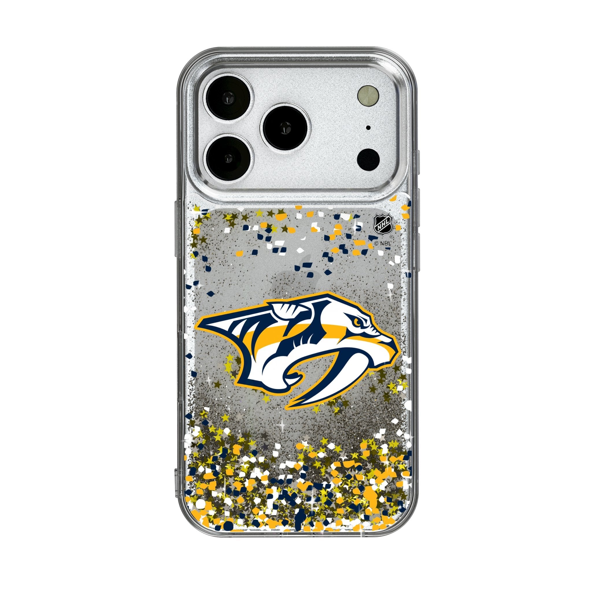 Nashville Predators Confetti Glitter Phone Case for Apple iPhone 17 Series