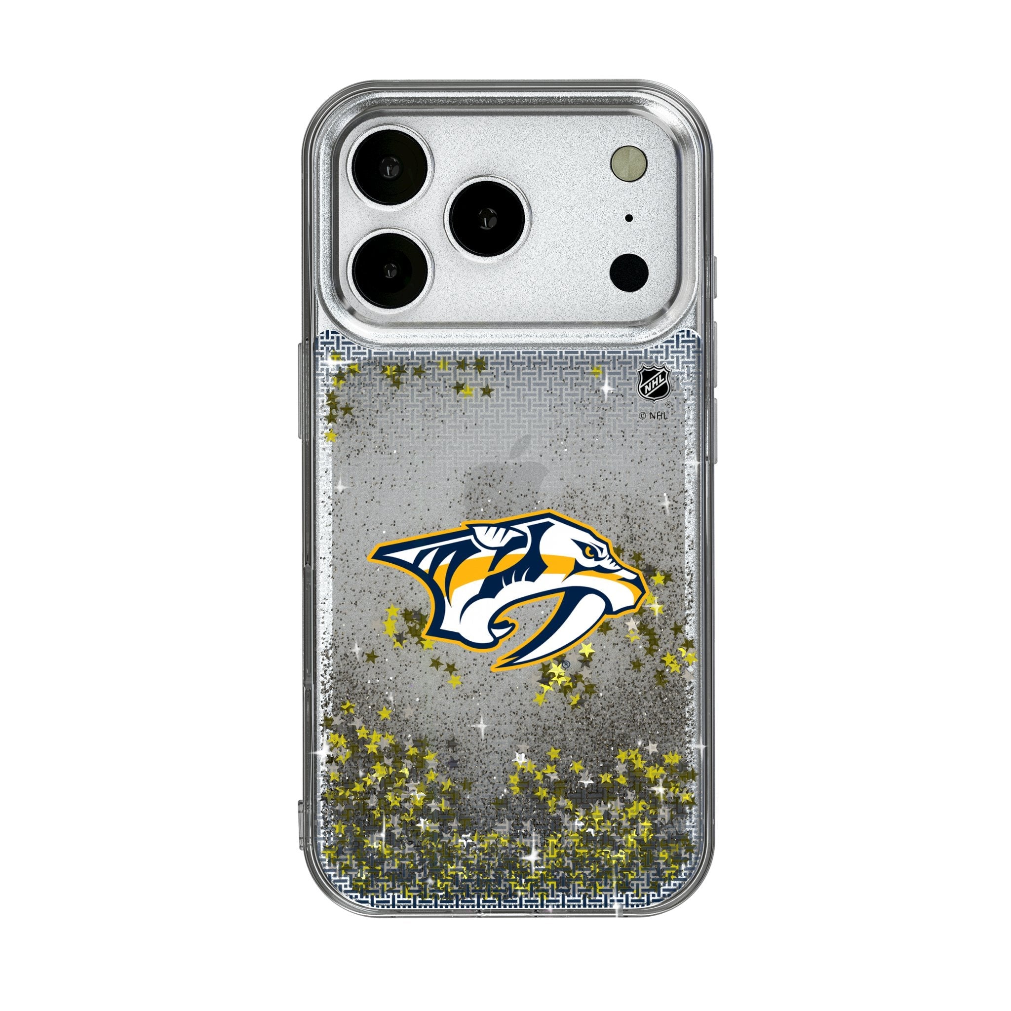 Nashville Predators Linen Glitter Phone Case for Apple iPhone 17 Series