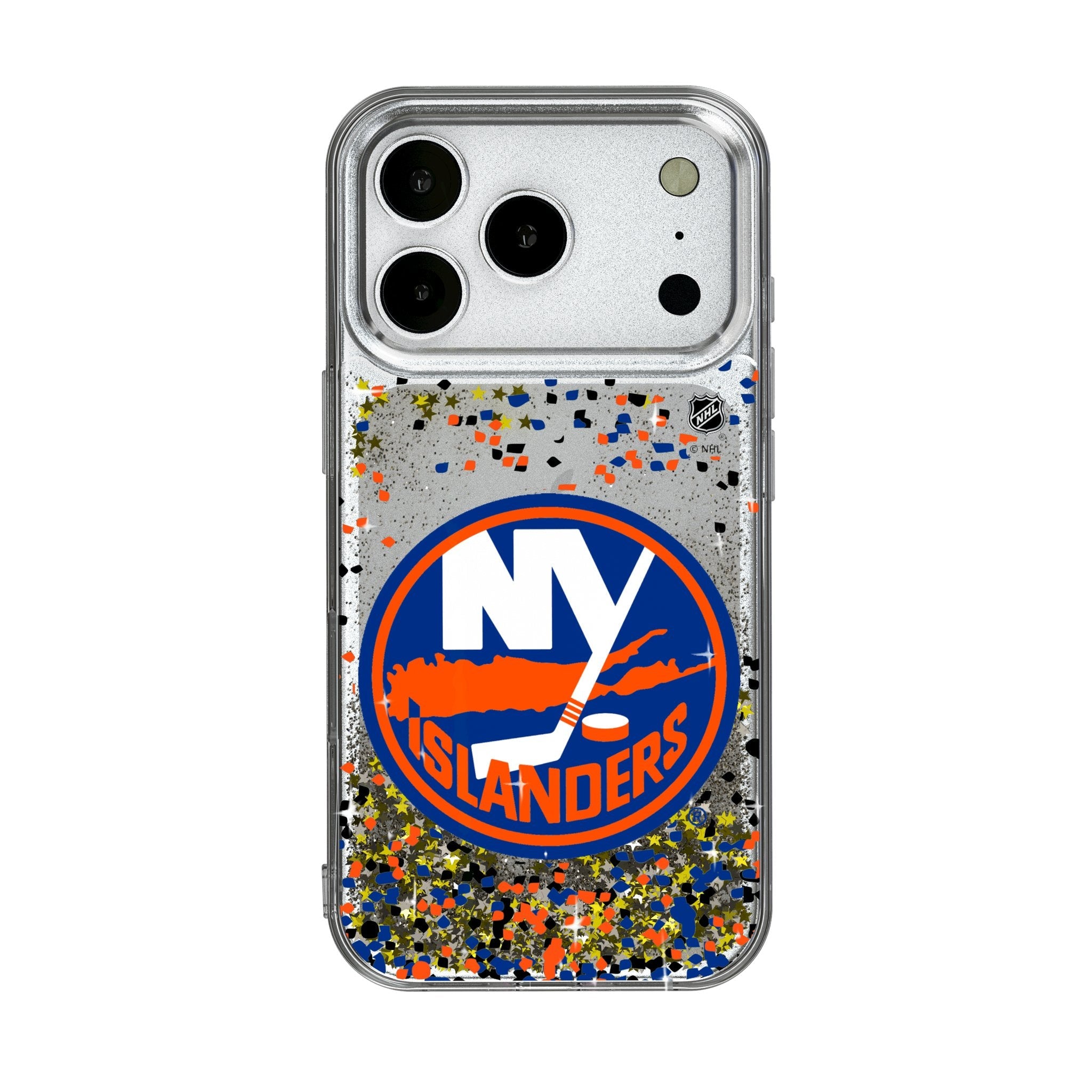 New York Islanders Confetti Glitter Phone Case for Apple iPhone 17 Series