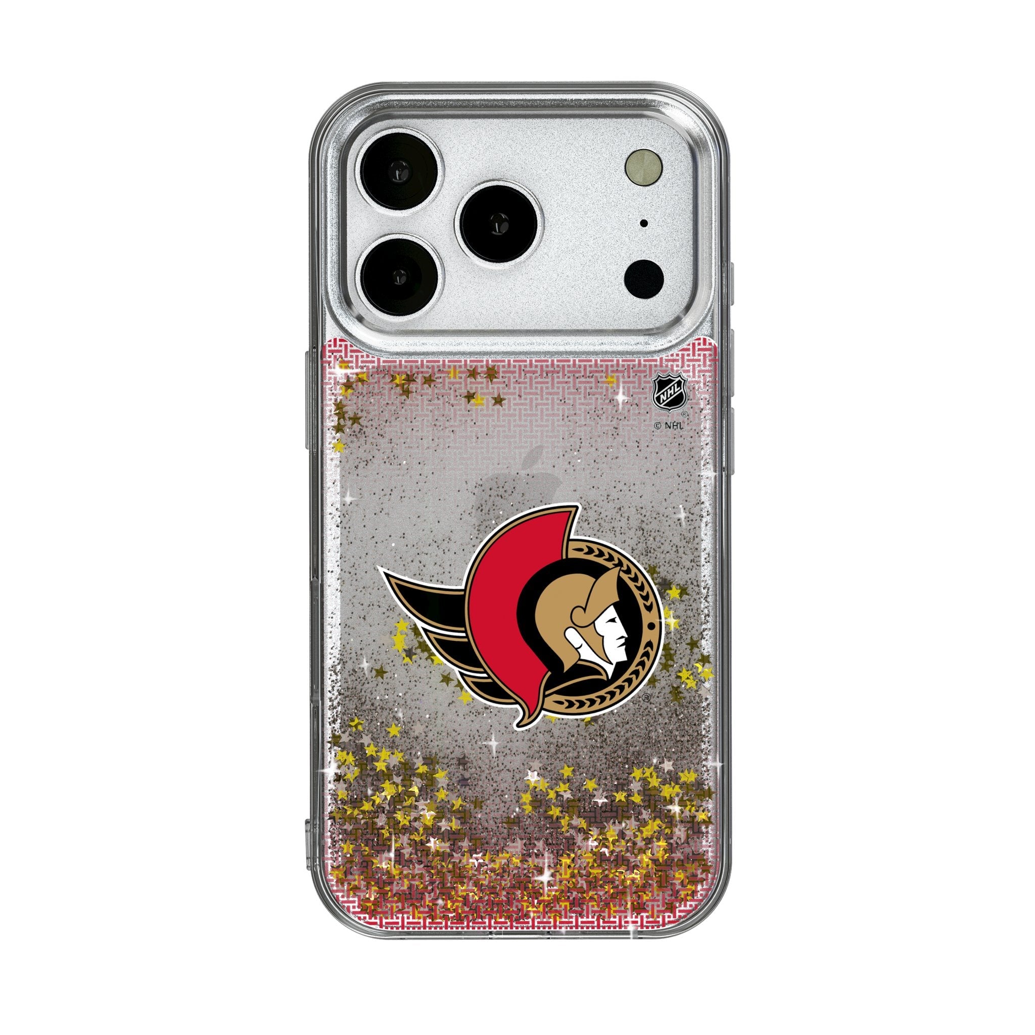 Ottawa Senators Linen Glitter Phone Case for Apple iPhone 17 Series