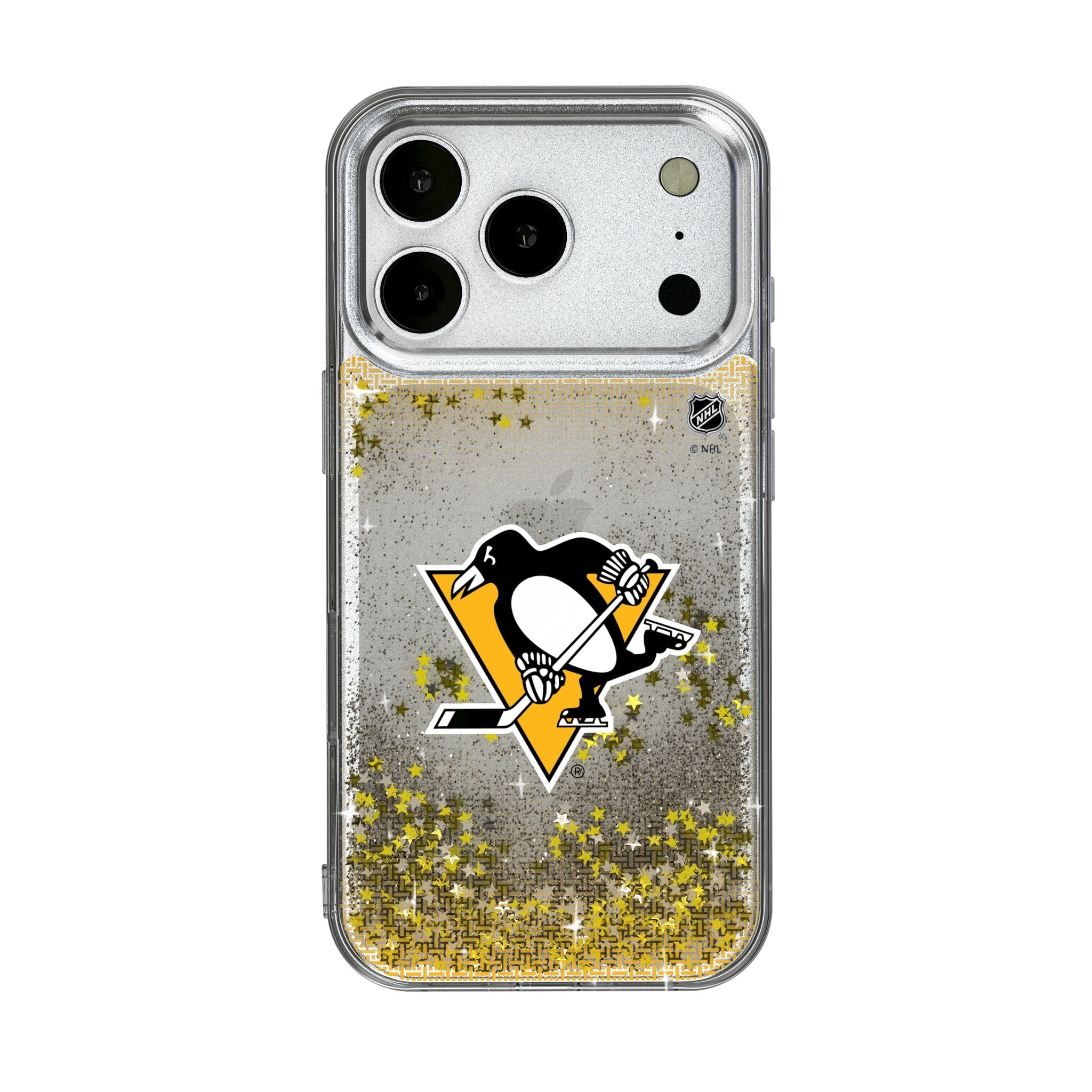 Pittsburgh Penguins Linen Glitter Phone Case for Apple iPhone 17 Series