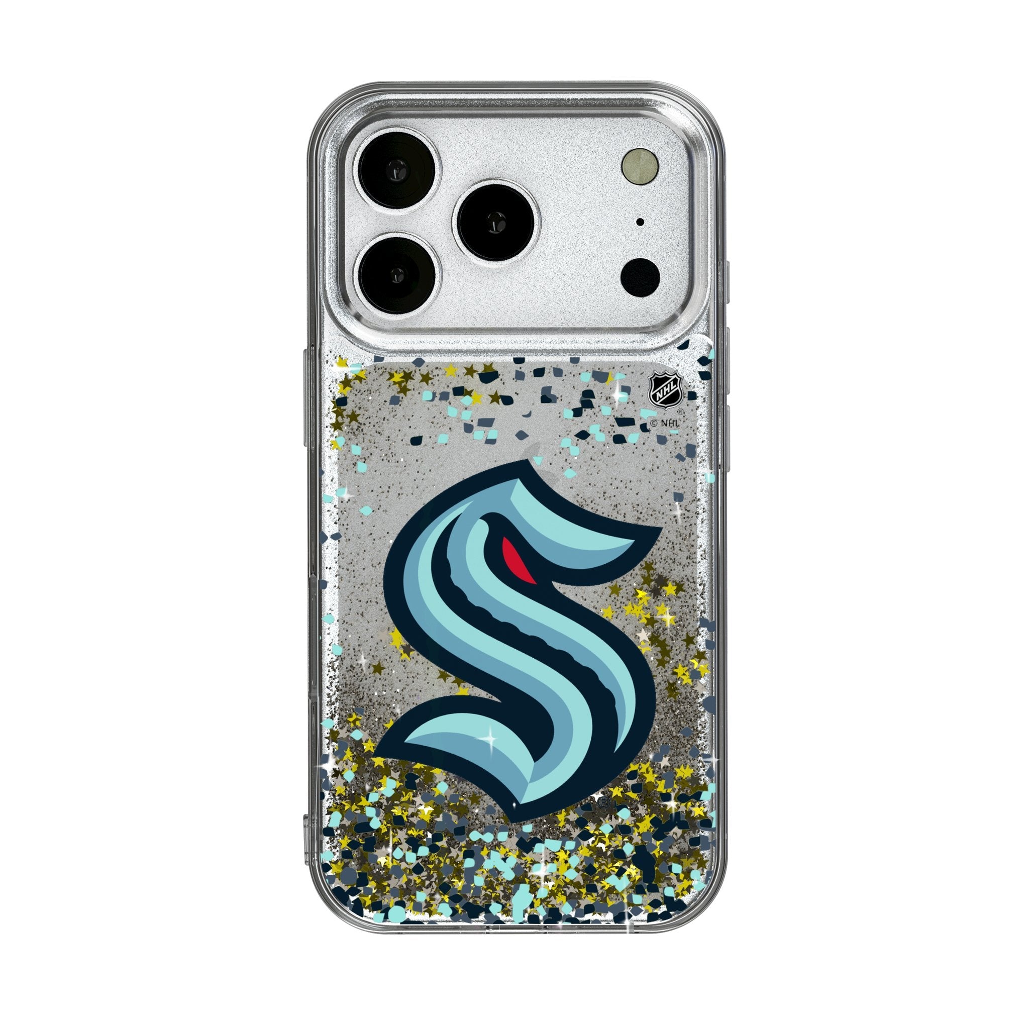 Seattle Kraken Confetti Glitter Phone Case for Apple iPhone 17 Series