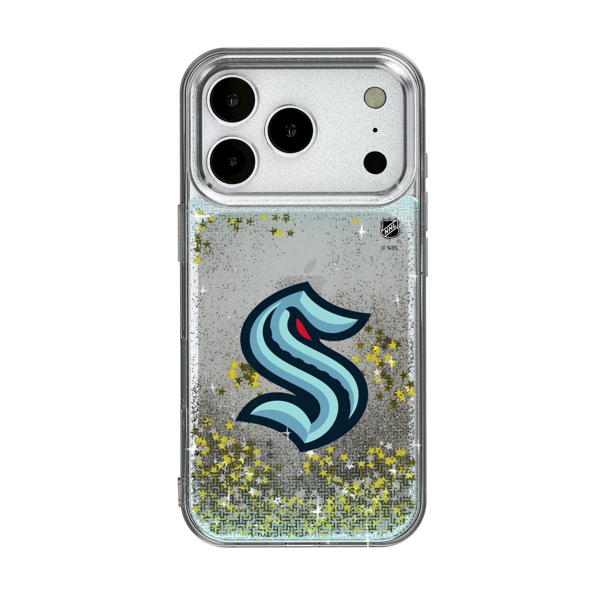 Seattle Kraken Linen Glitter Phone Case for Apple iPhone 17 Series