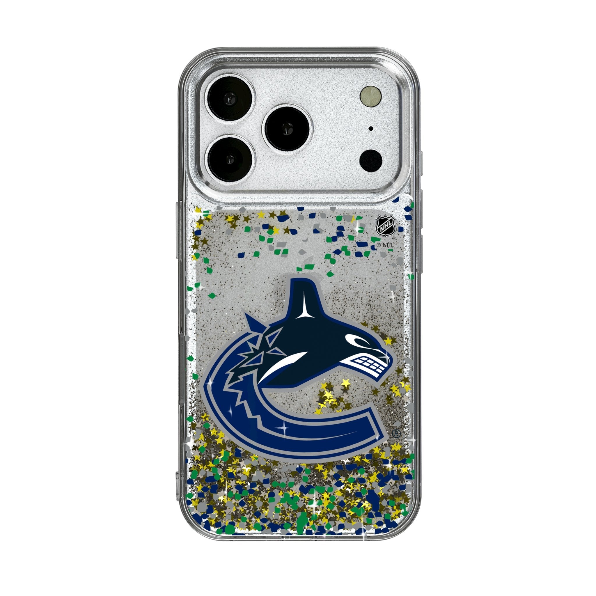 Vancouver Canucks Confetti Glitter Phone Case for Apple iPhone 17 Series