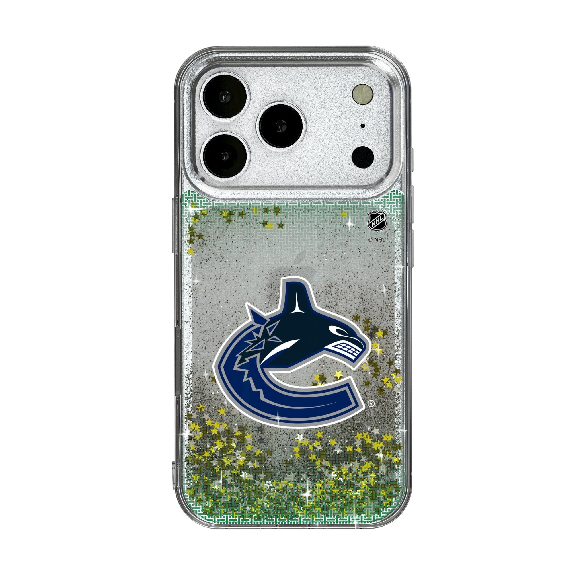 Vancouver Canucks Linen Glitter Phone Case for Apple iPhone 17 Series