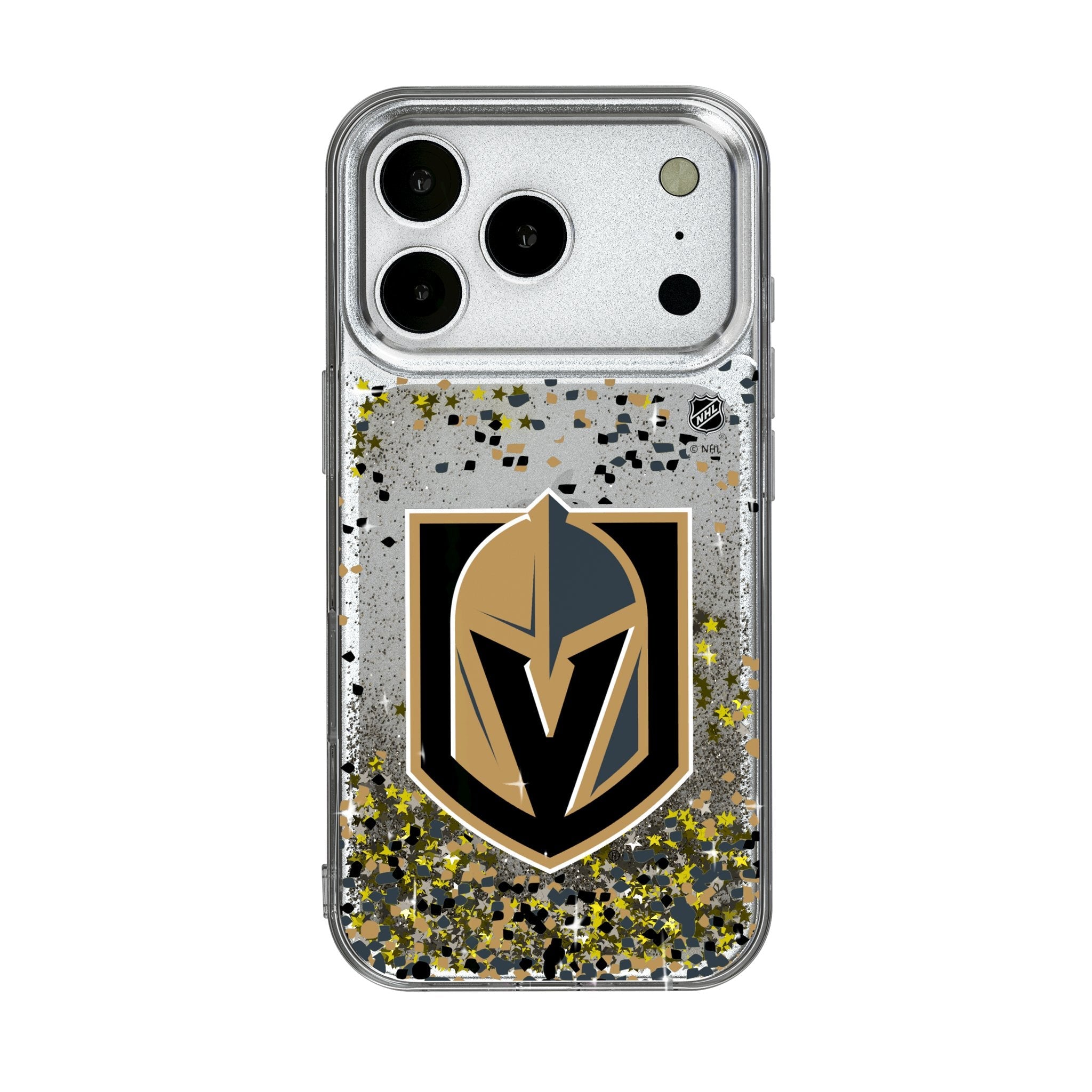 Vegas Golden Knights Confetti Glitter Phone Case for Apple iPhone 17 Series