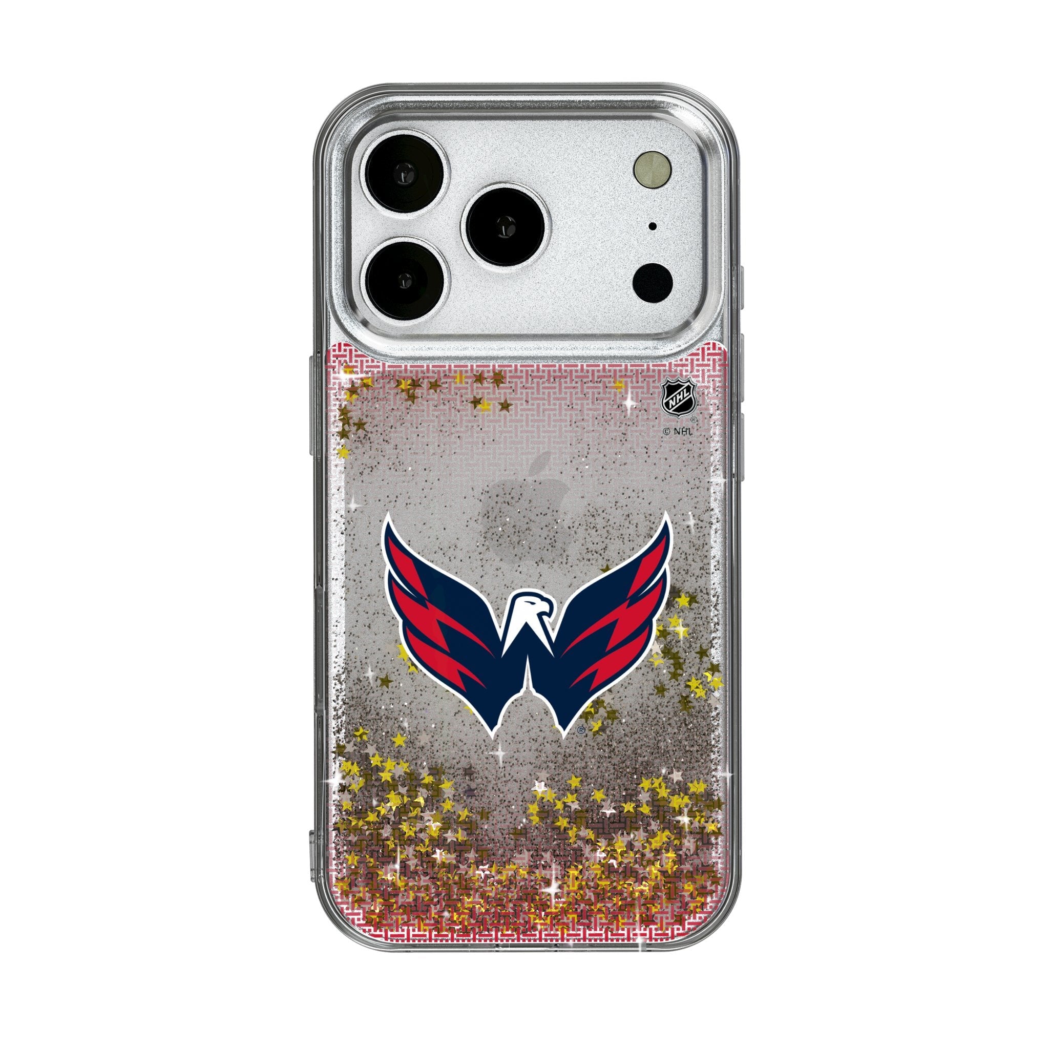 Washington Capitals Linen Glitter Phone Case for Apple iPhone 17 Series