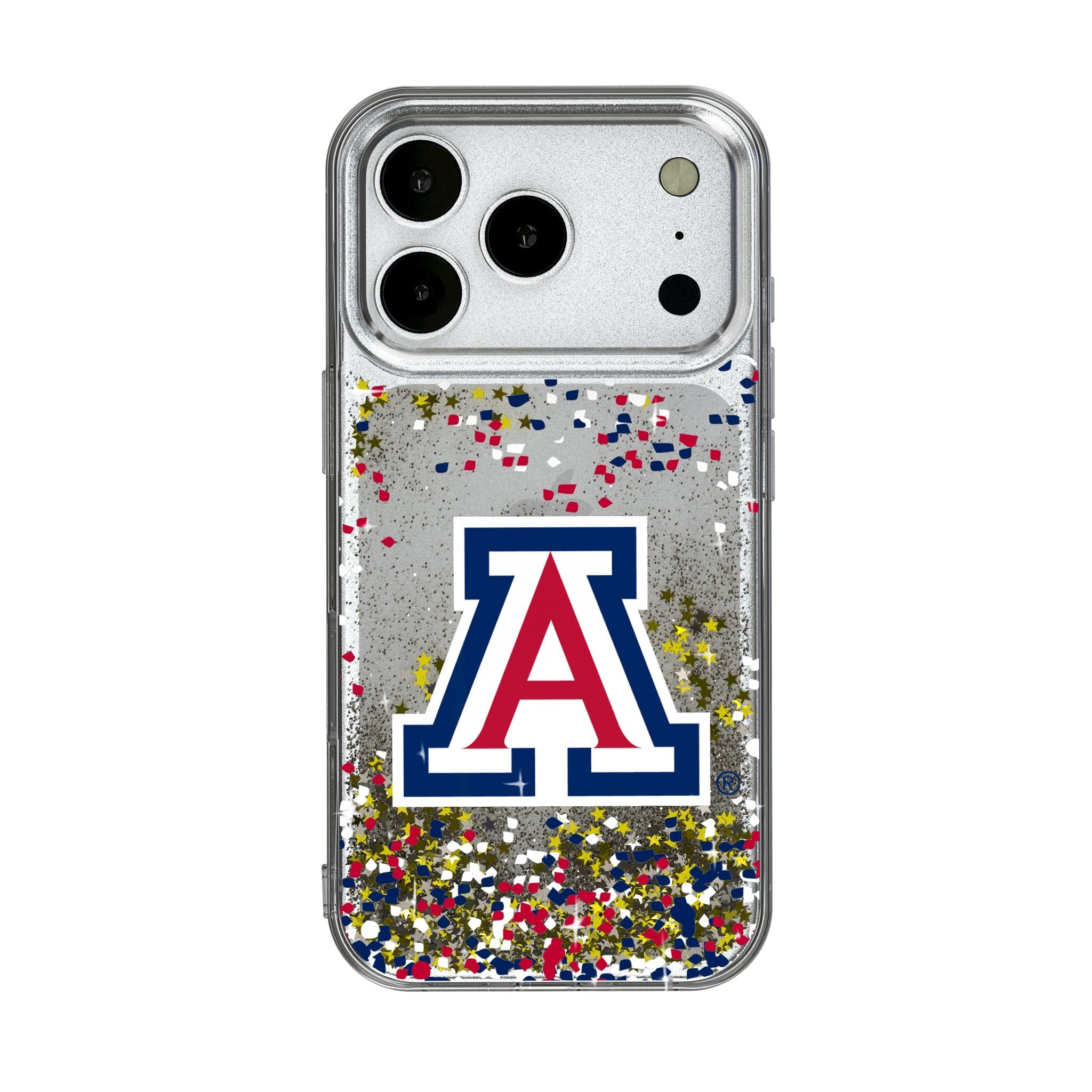 University of Arizona Wildcats Confetti Glitter Phone Case for Apple iPhone 17 Series