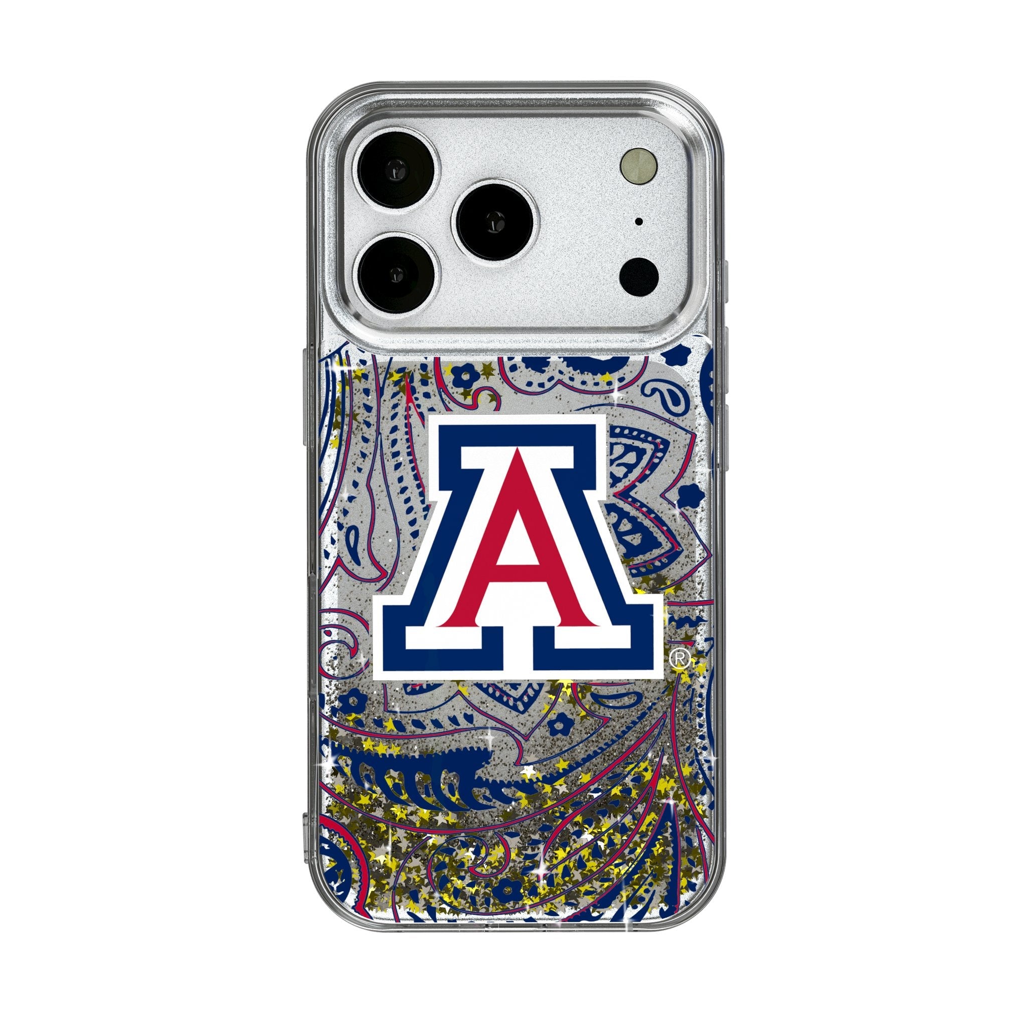 University of Arizona Wildcats Paisley Glitter Phone Case for Apple iPhone 17 Series