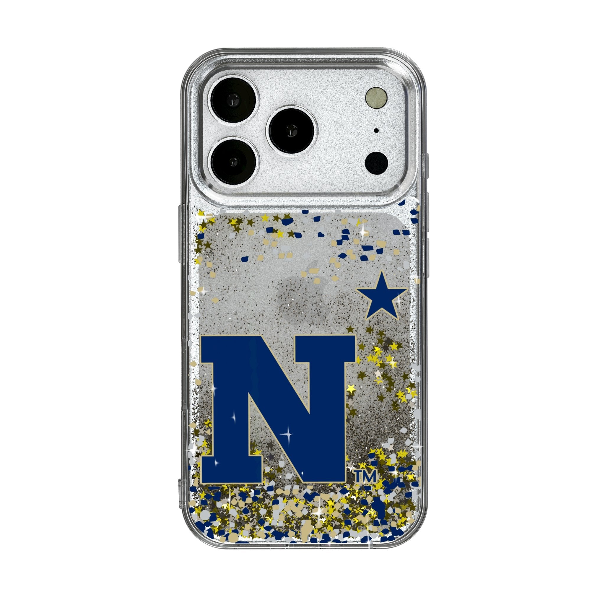 United State Naval Academy Midshipmen Confetti Glitter Phone Case for Apple iPhone 17 Series