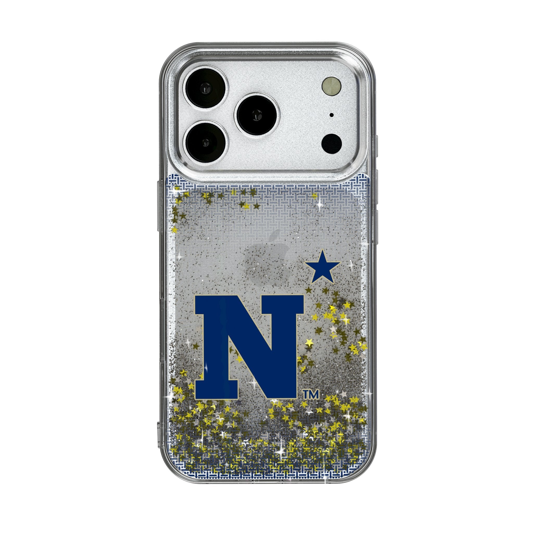 United State Naval Academy Midshipmen Linen Glitter Phone Case for Apple iPhone 17 Series