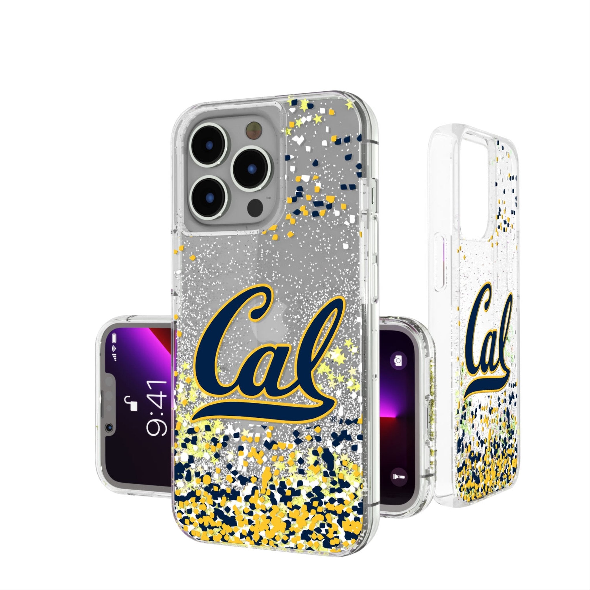 University of California Berkeley Golden Bears Confetti Glitter Phone Case 1