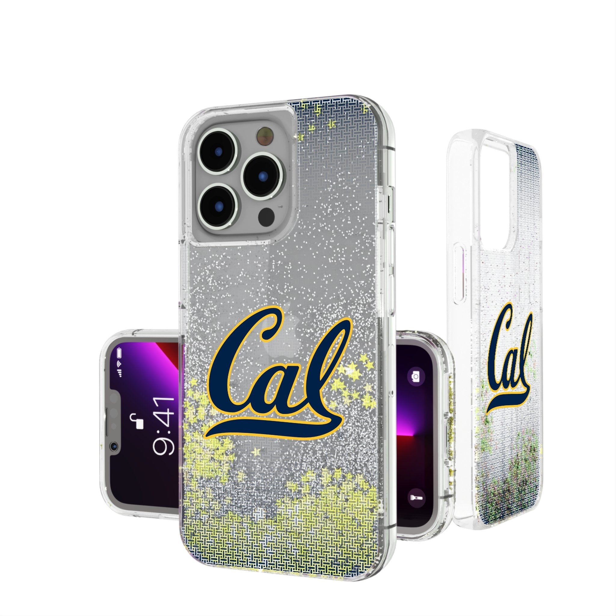 University of California Berkeley Golden Bears Linen Glitter Phone Case