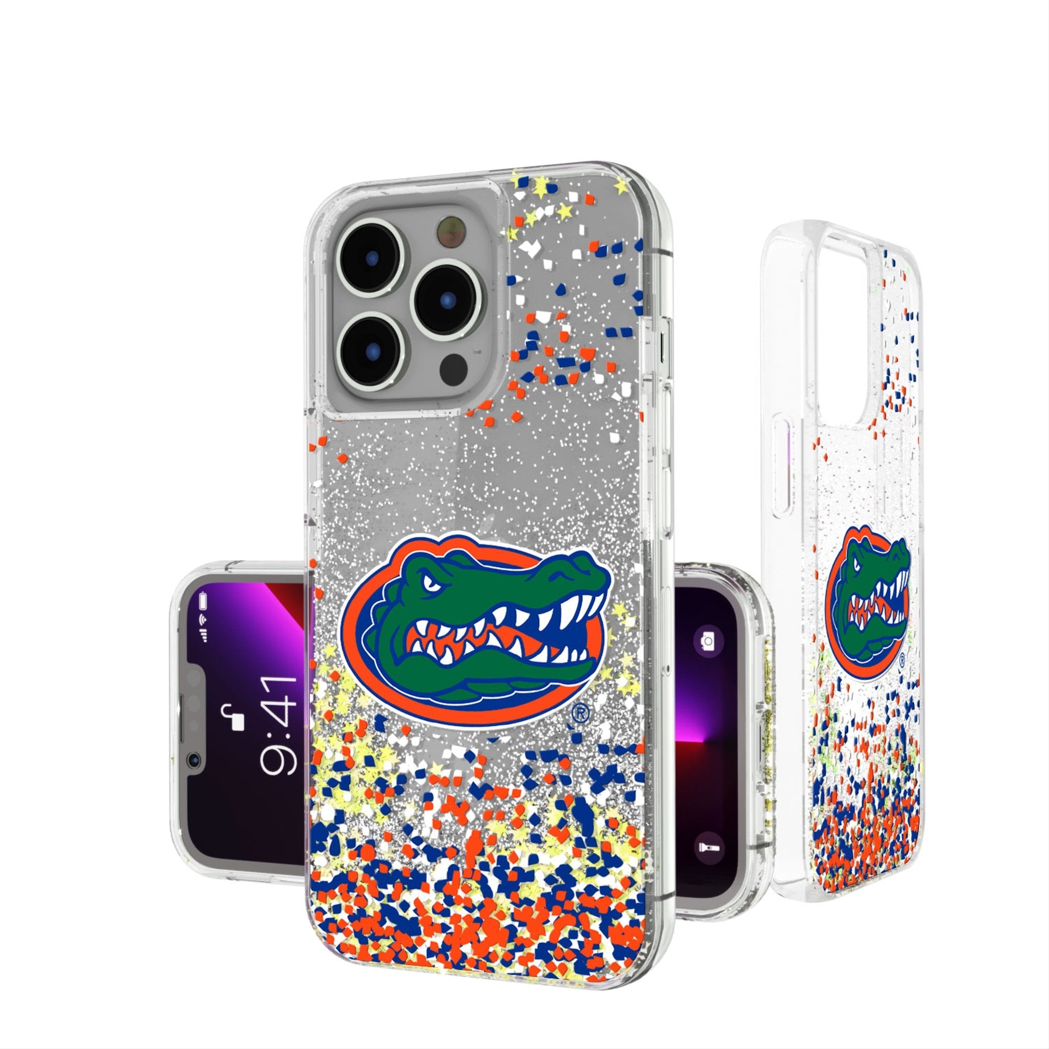 University of Florida Gators Confetti Glitter Phone Case 1