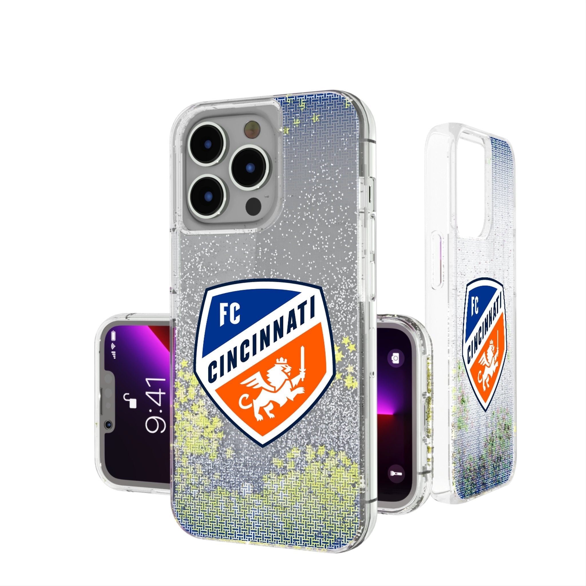 FC Cincinnati  Linen Glitter Phone Case