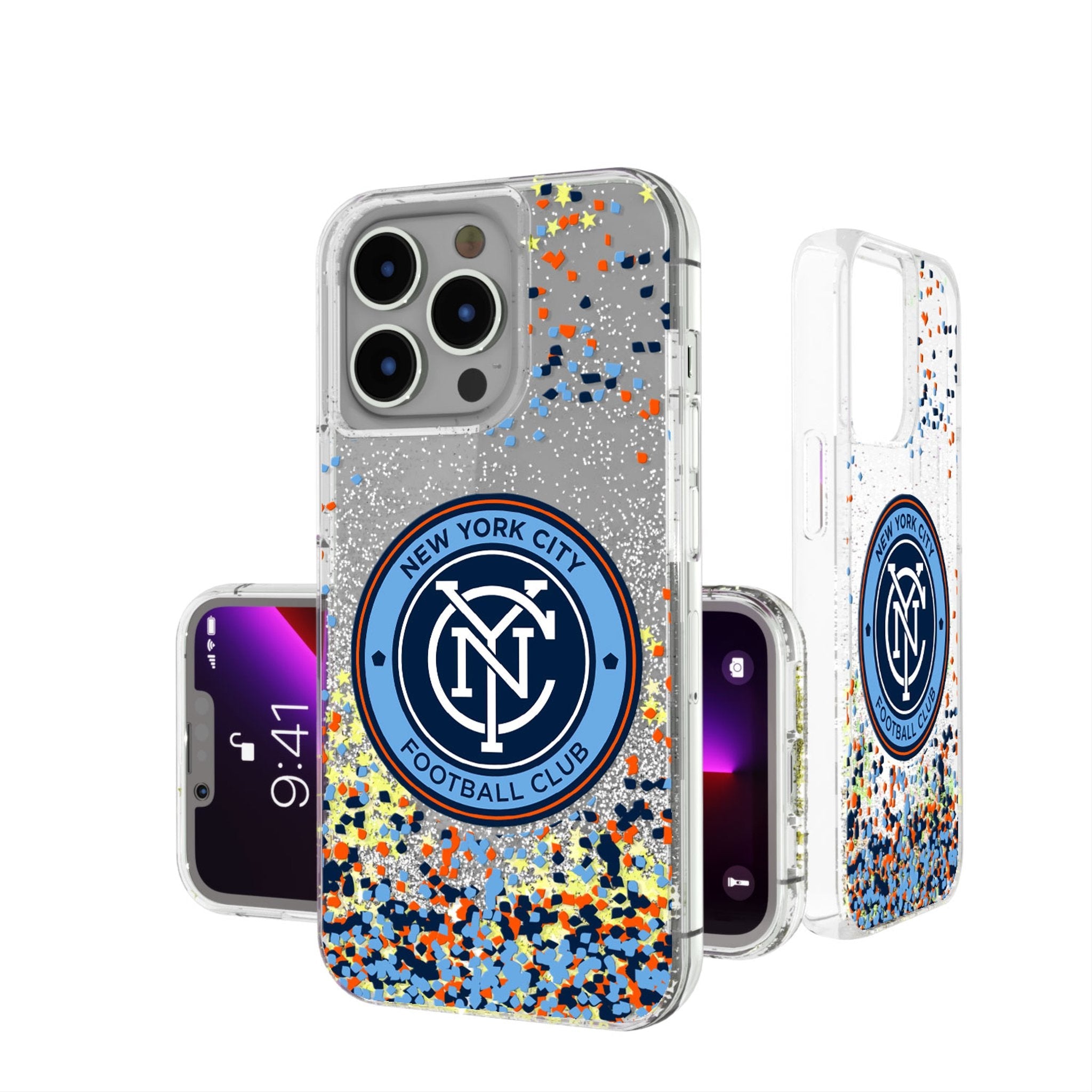 New York City FC  Confetti Glitter Phone Case
