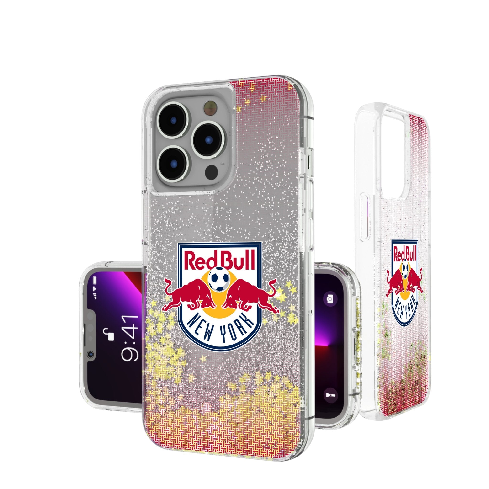 New York Red Bulls  Linen Glitter Phone Case