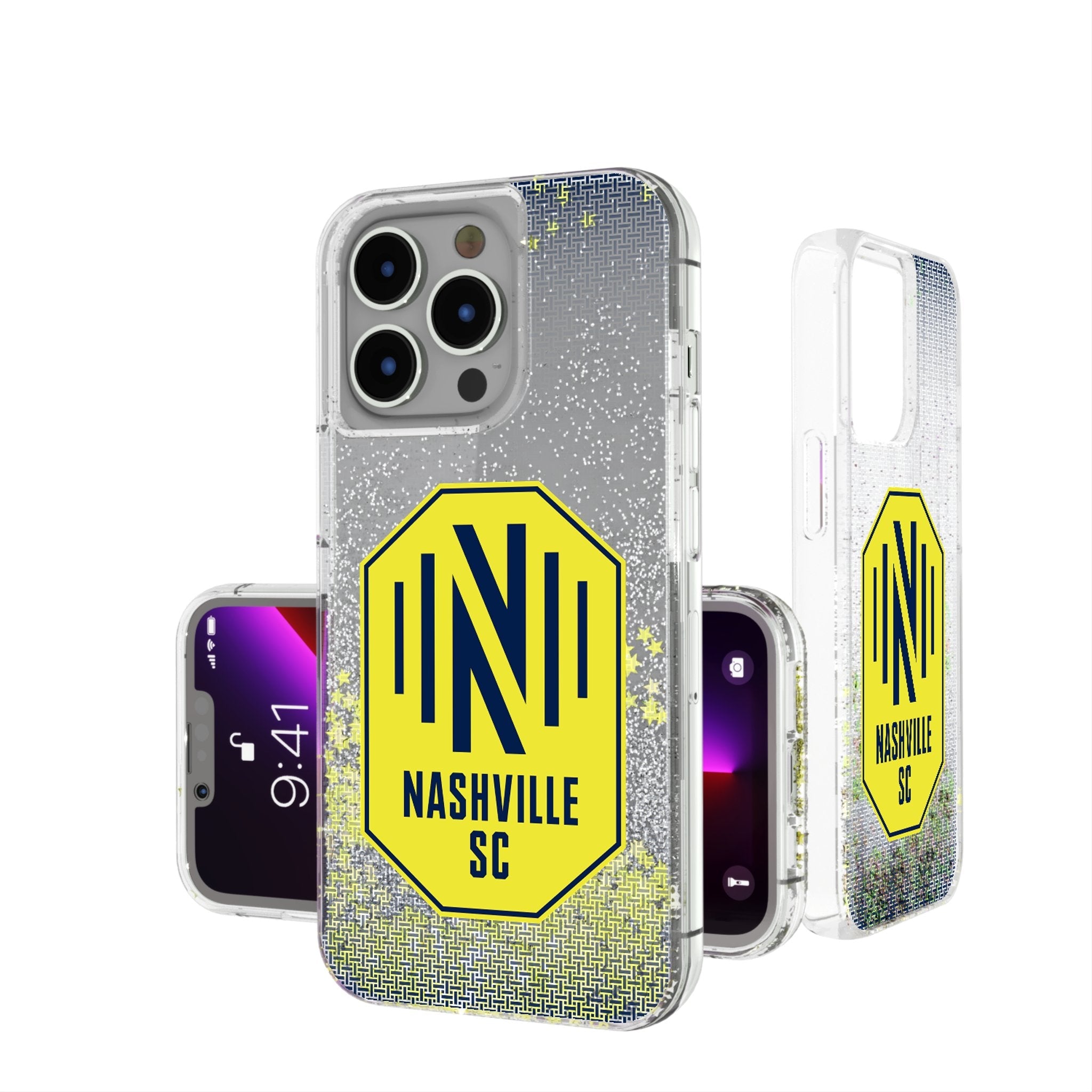 Nashville SC  Linen Glitter Phone Case