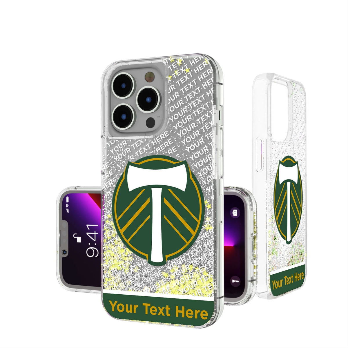 Portland Timbers Personalized EndZone Plus Glitter Phone Case for Apple iPhone 1
