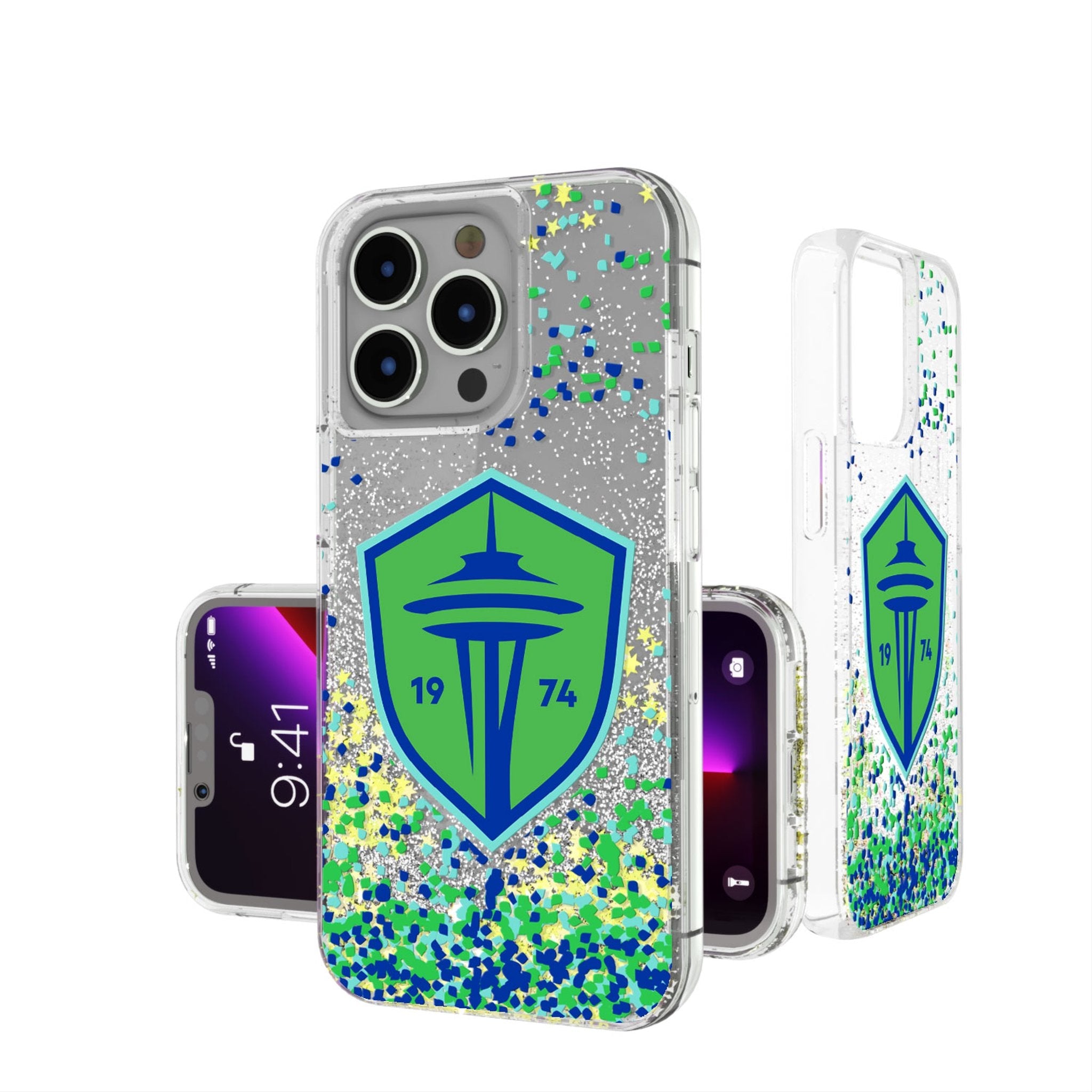 Seattle Sounders FC   Confetti Glitter Phone Case 1