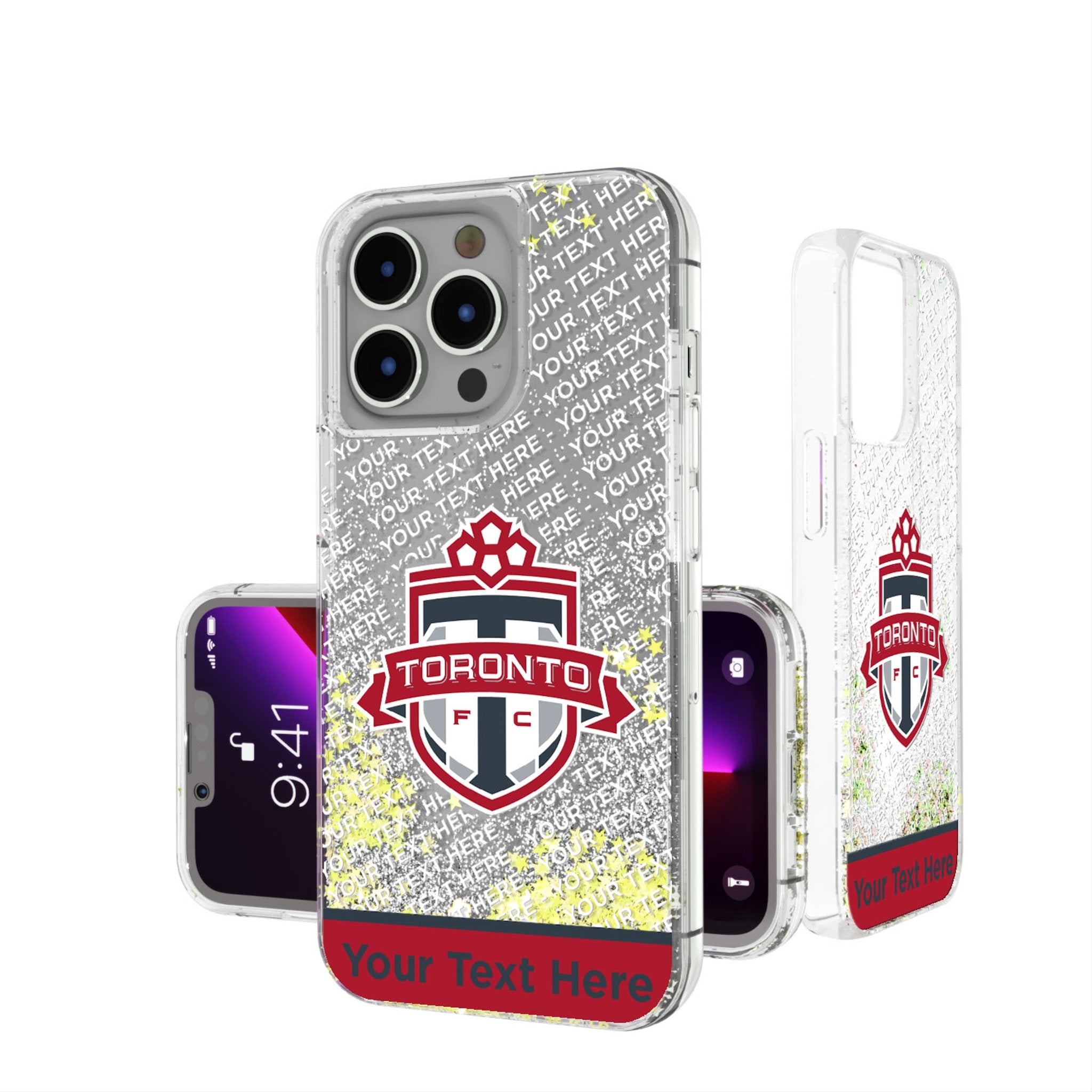 Toronto FC Personalized EndZone Plus Glitter Phone Case for Apple iPhone