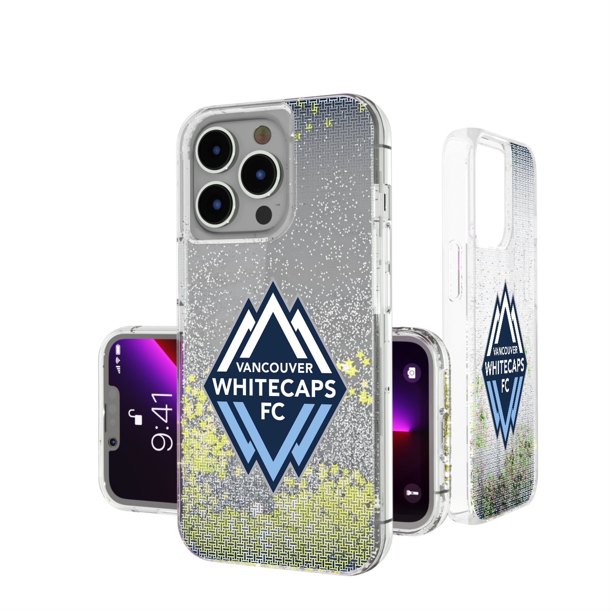Vancouver Whitecaps   Linen Glitter Phone Case