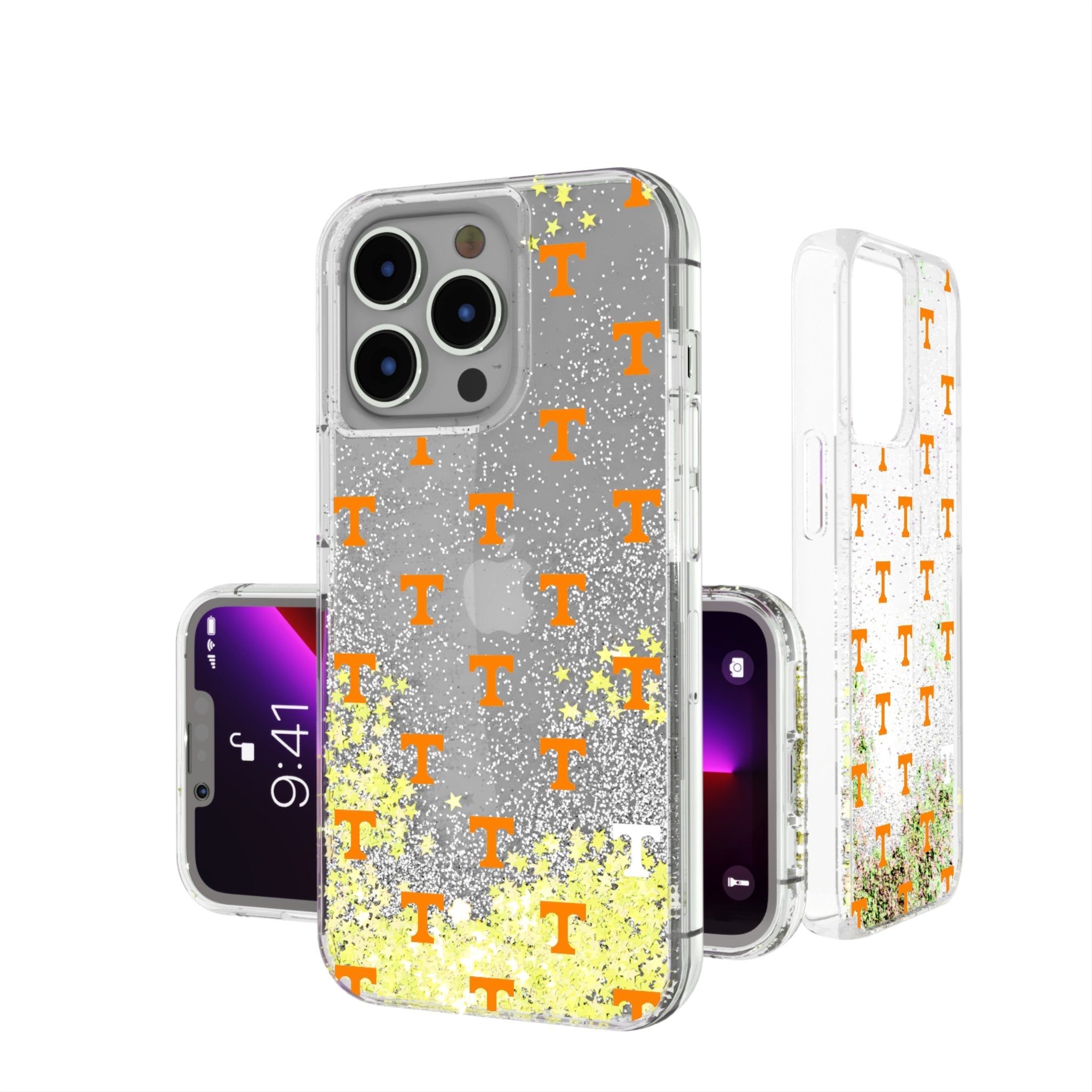 University of Tennessee Volunteers Fashion Pattern Glitter Phone Case for Apple iPhone
