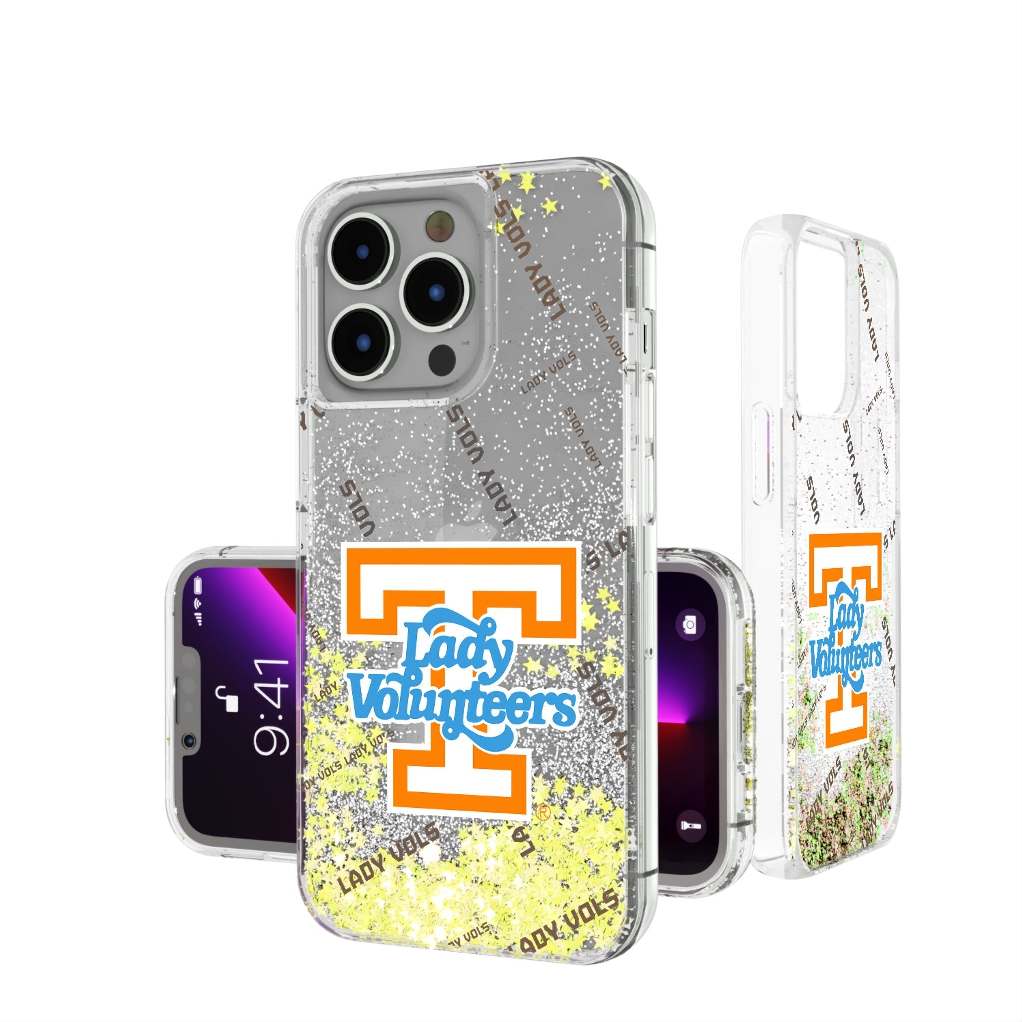 University of Tennessee Volunteers Quadtile Glitter Phone Case for Apple iPhone 1